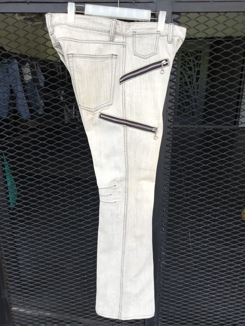 Japanese Brand × Seditionaries Flare Jeans Edge Rupert Herringbone Multipocket Denim Size US 33 - 9 Thumbnail