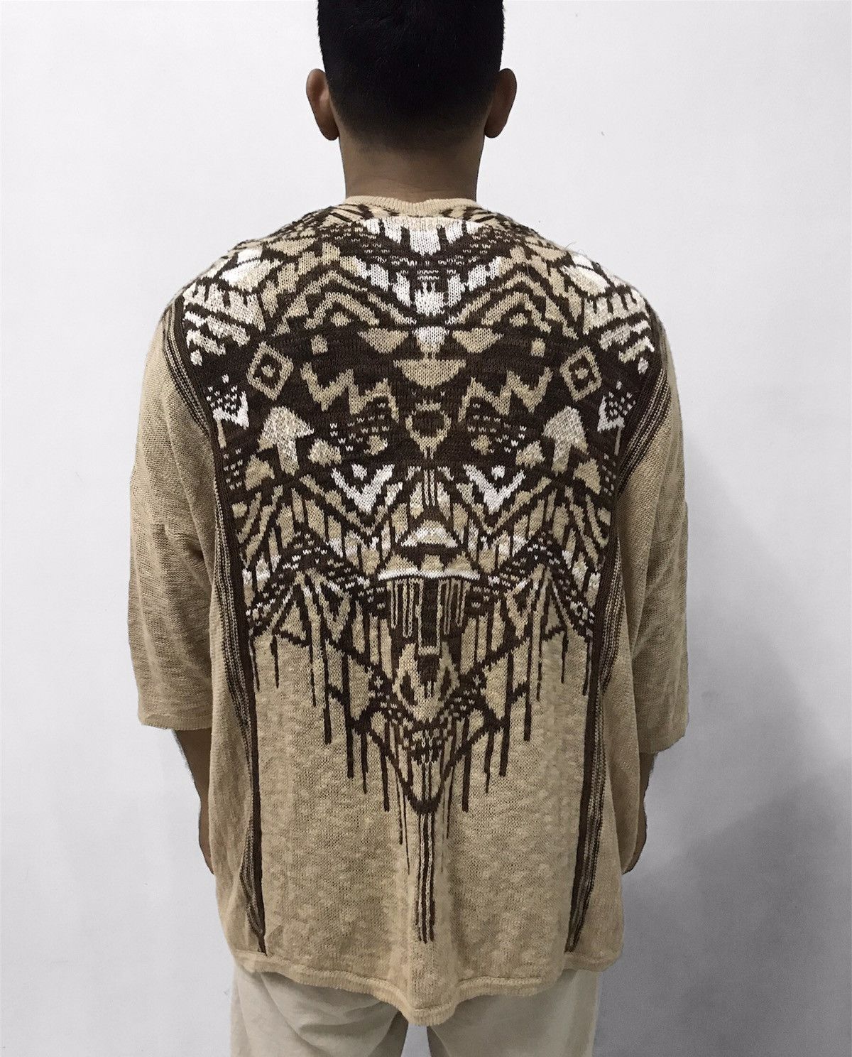 Japanese Brand Vintage Amina Knitwear Cardigan Size L / US 10 / IT 46 - 2 Thumbnail