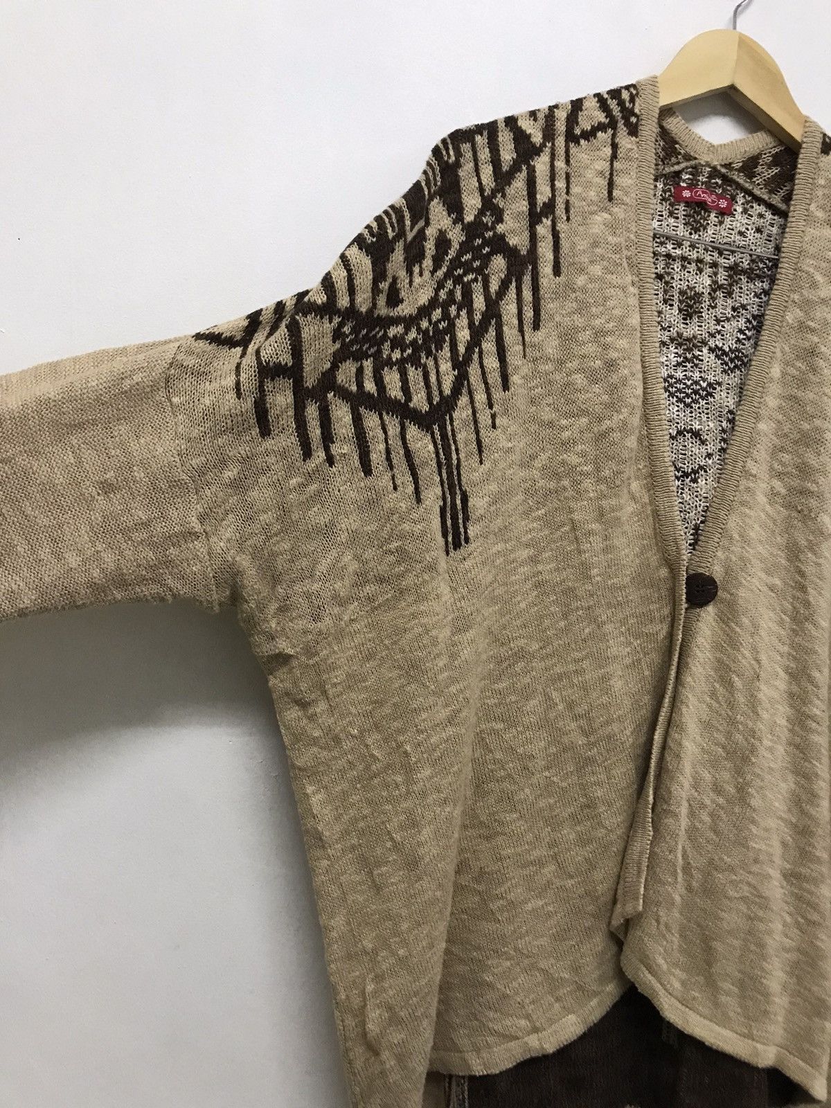 Japanese Brand Vintage Amina Knitwear Cardigan Size L / US 10 / IT 46 - 9 Thumbnail