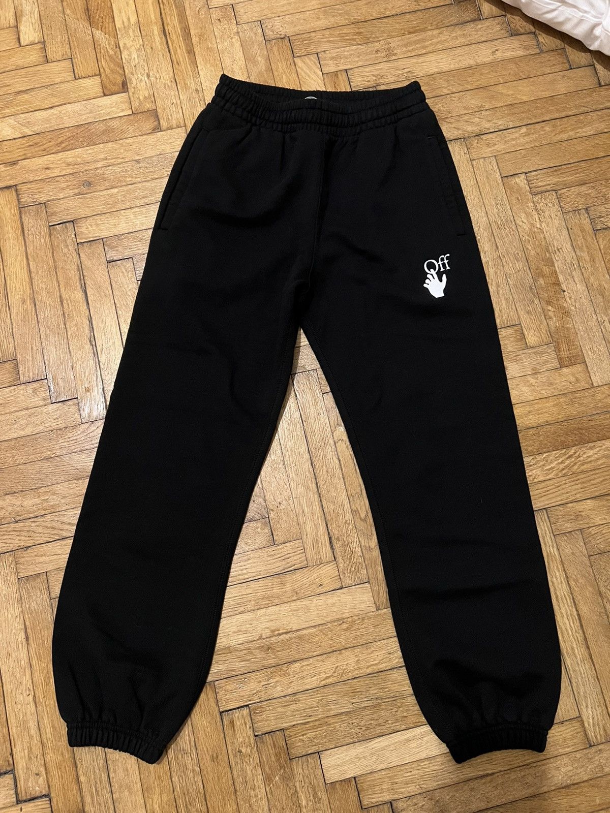 image of Off White Multicolor Sweatpants in Black, Men's (Size 30)