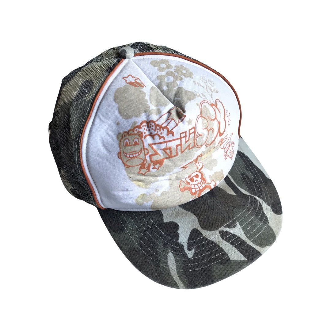 Authentic Vintage Stussy Camo Trucker Cap