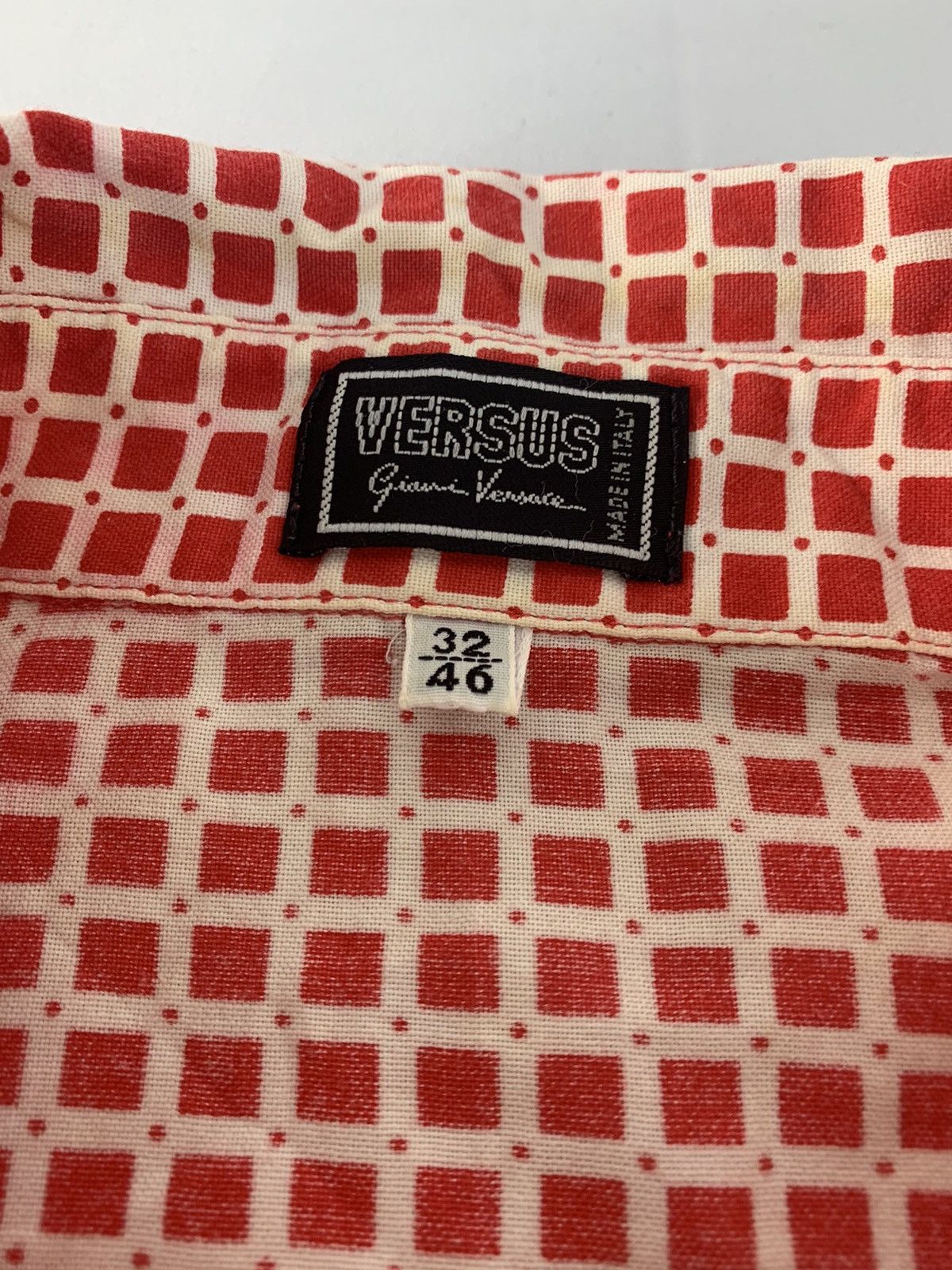 Versace 90s Versus Gianni Versace Made In Italy Checked Button Up Size US M / EU 48-50 / 2 - 5 Thumbnail