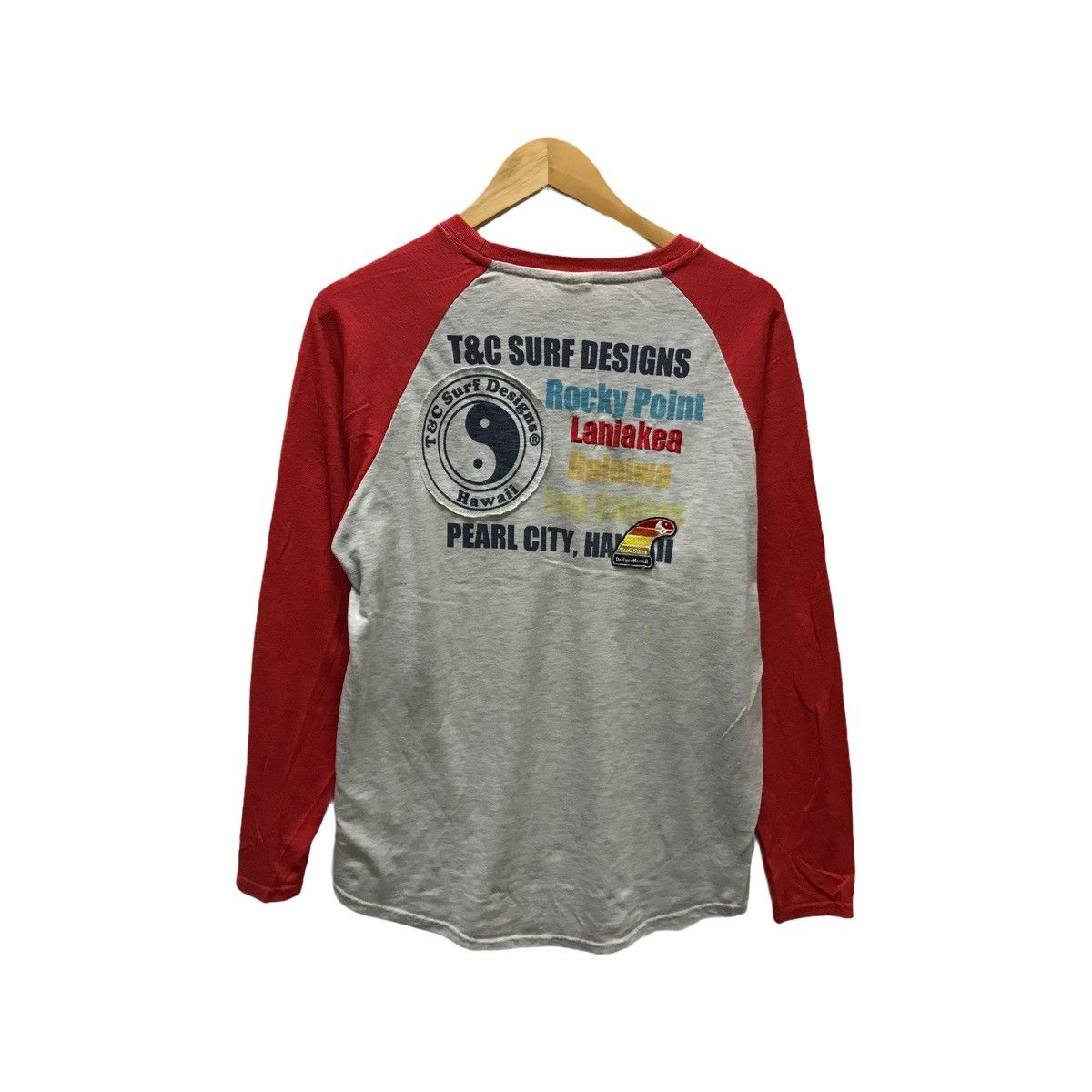 Vintage Vintage T&C Long Sleeve Shirt BigLogo T&C Hawaii Logo Shirt Size US M / EU 48-50 / 2 - 2 Thumbnail