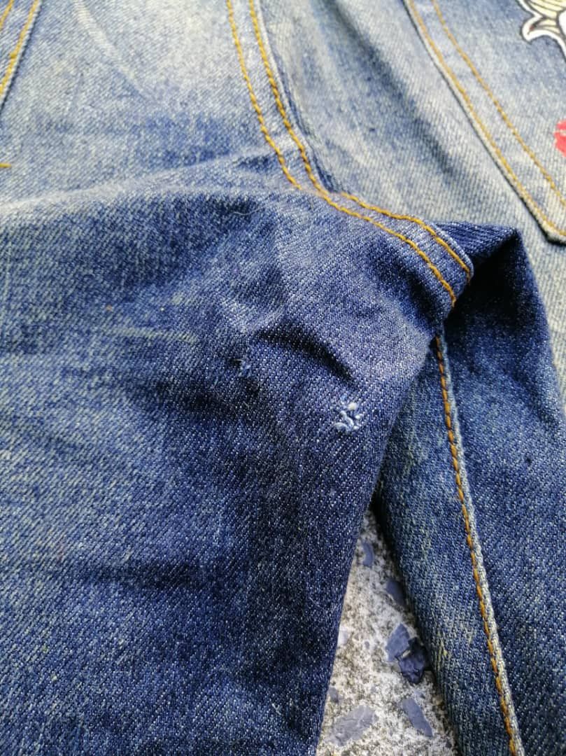 Japanese Brand Oniari Japan Nice Design Embroidered Denim Jeans Size US 33 - 5 Thumbnail