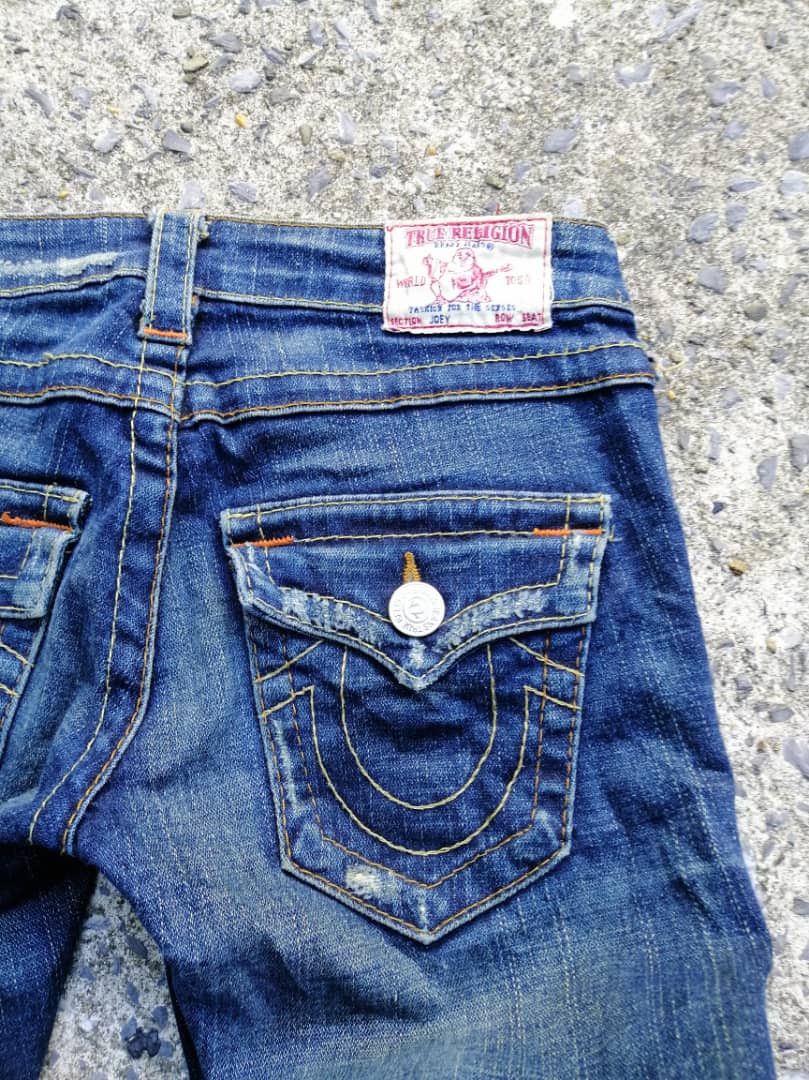 True Religion True Religion Joey Distressed Denim Jeans Size 26" / US 2 / IT 38 - 6 Thumbnail