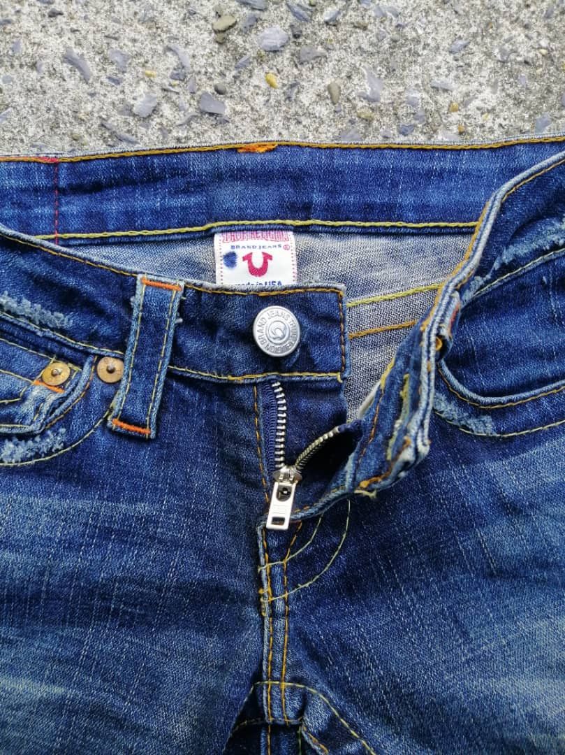 True Religion True Religion Joey Distressed Denim Jeans Size 26" / US 2 / IT 38 - 3 Thumbnail