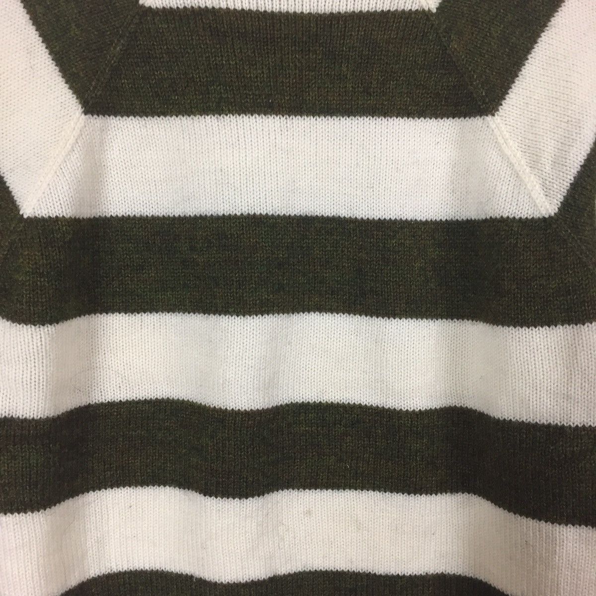 Japanese Brand Vintage Stripes Fleece Sweatshirt CrewNeck Art Design Knit Size US S / EU 44-46 / 1 - 3 Thumbnail