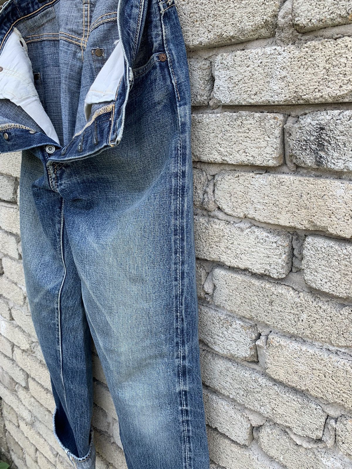 Alchemist Skull Jeans By Alchemist FAB FOUR Selvedge Denim Pants Size US 31 - 23 Thumbnail