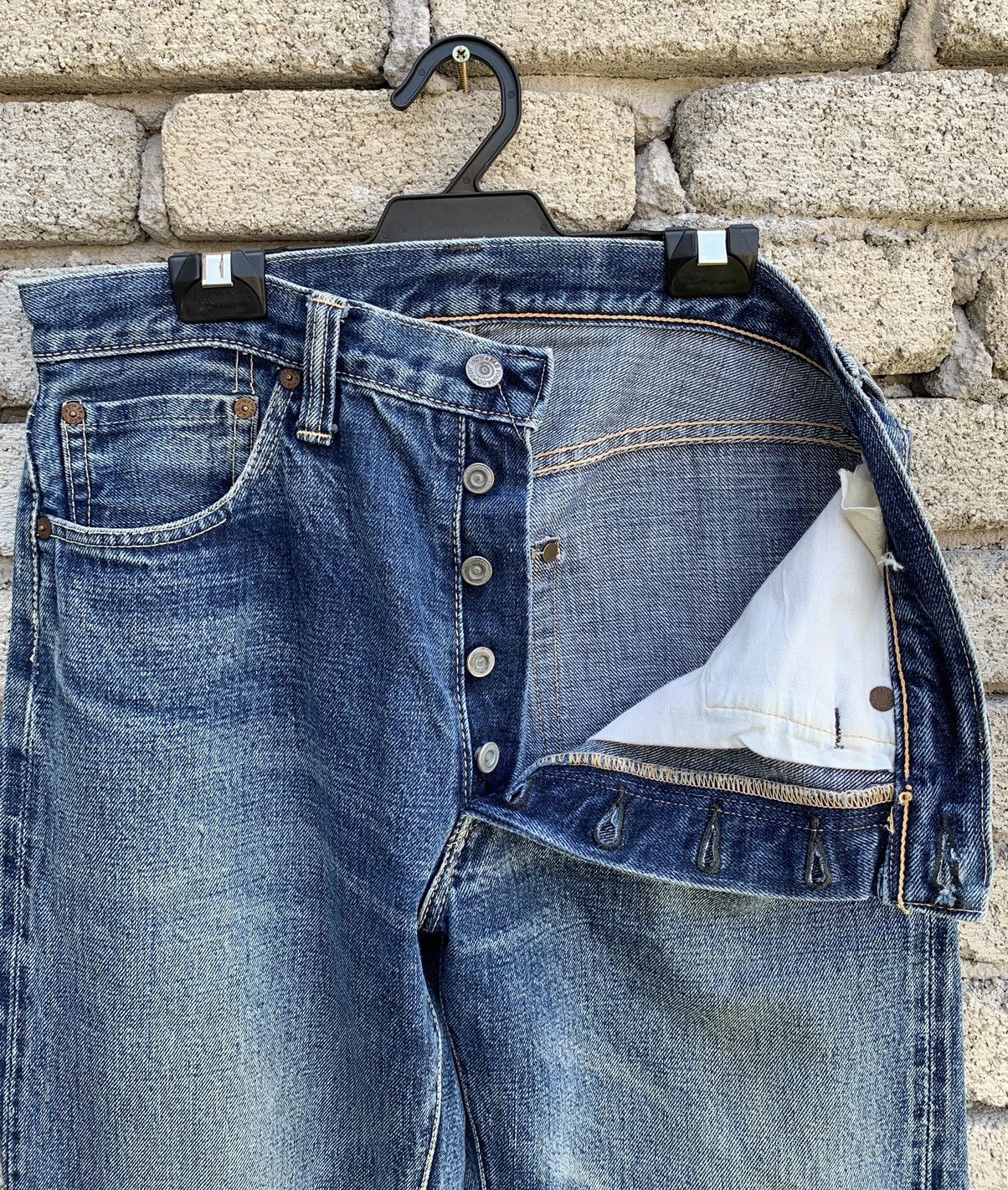 Alchemist Skull Jeans By Alchemist FAB FOUR Selvedge Denim Pants Size US 31 - 21 Thumbnail