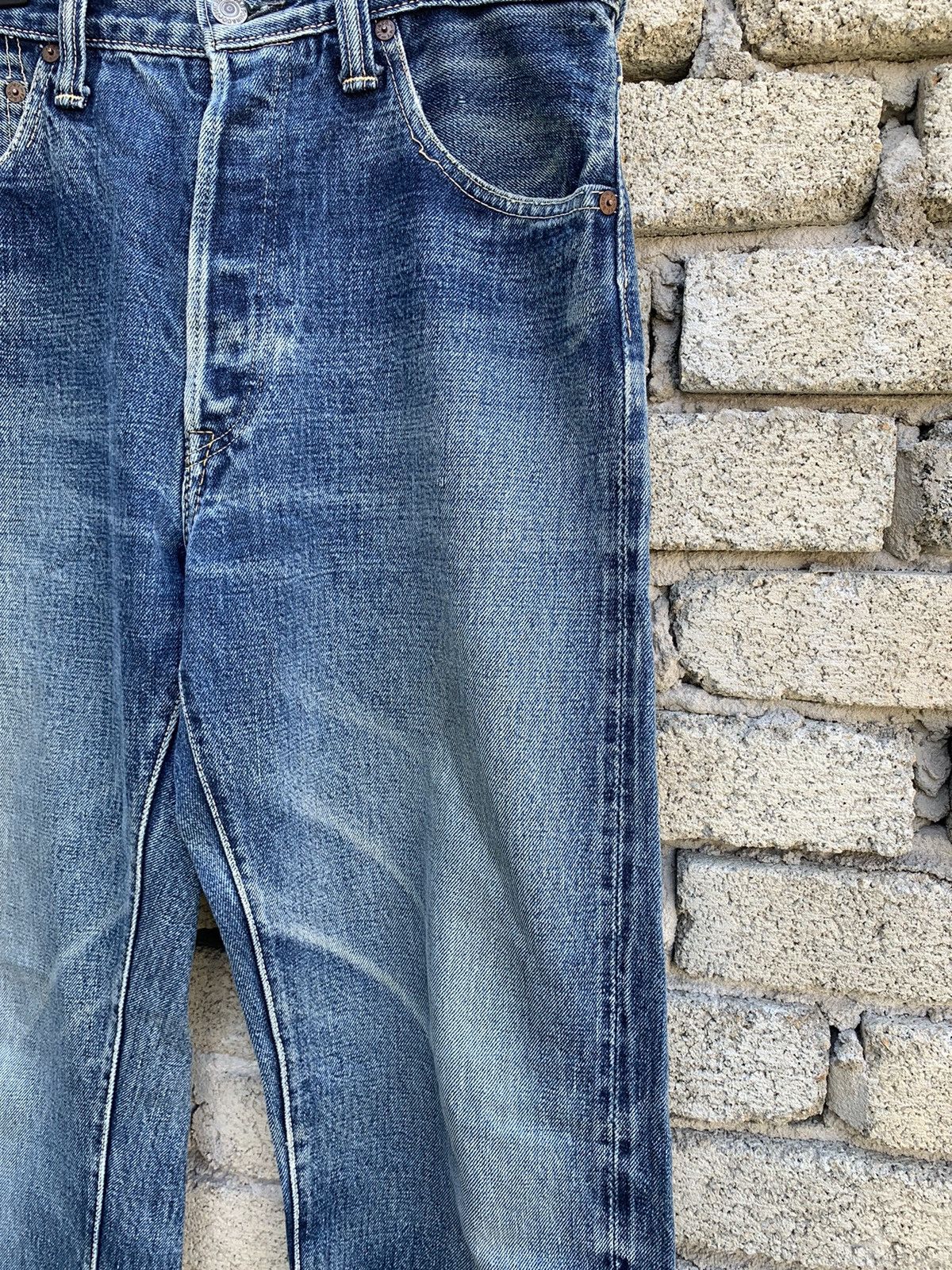 Alchemist Skull Jeans By Alchemist FAB FOUR Selvedge Denim Pants Size US 31 - 22 Thumbnail