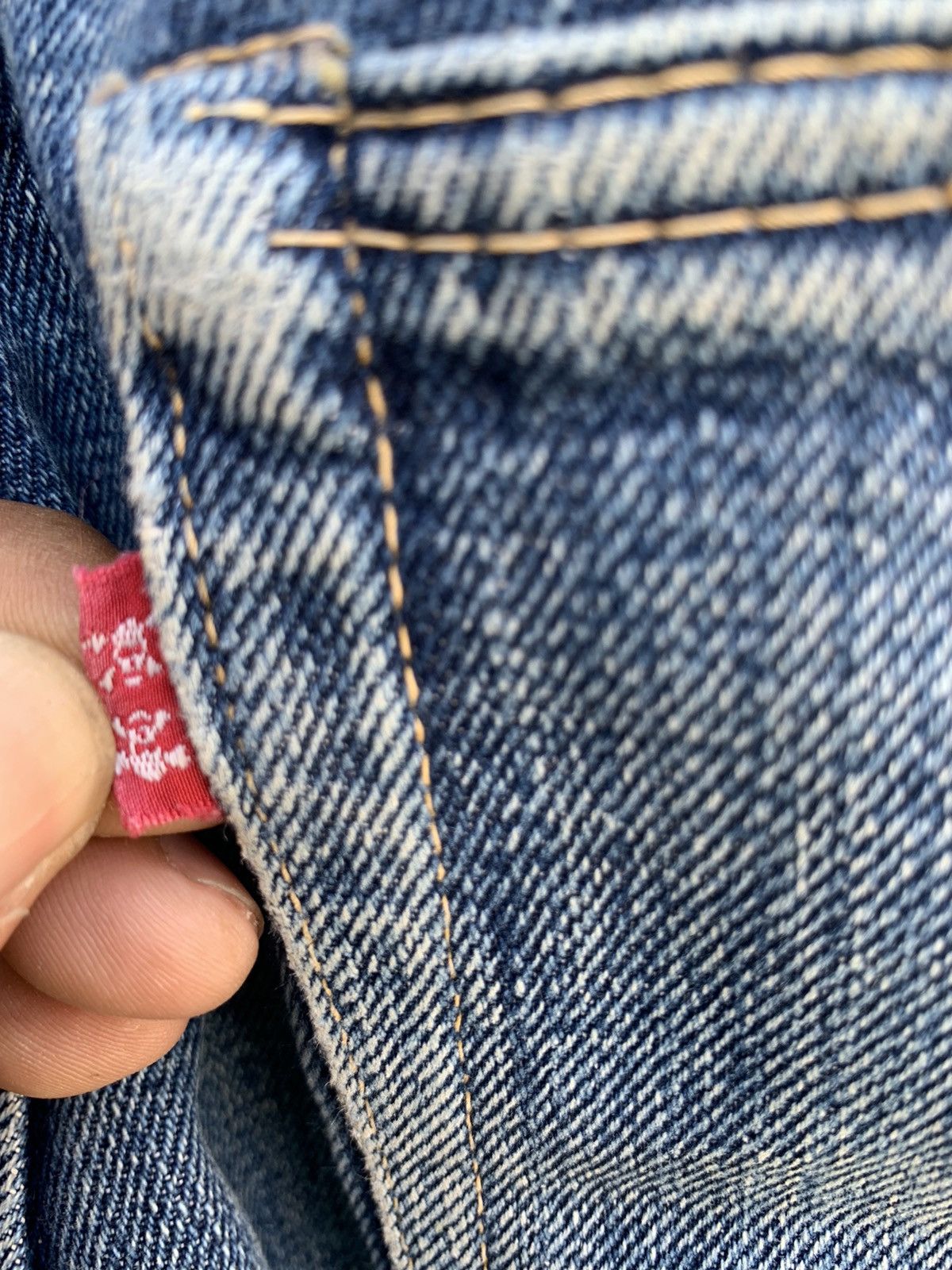 Alchemist Skull Jeans By Alchemist FAB FOUR Selvedge Denim Pants Size US 31 - 14 Thumbnail