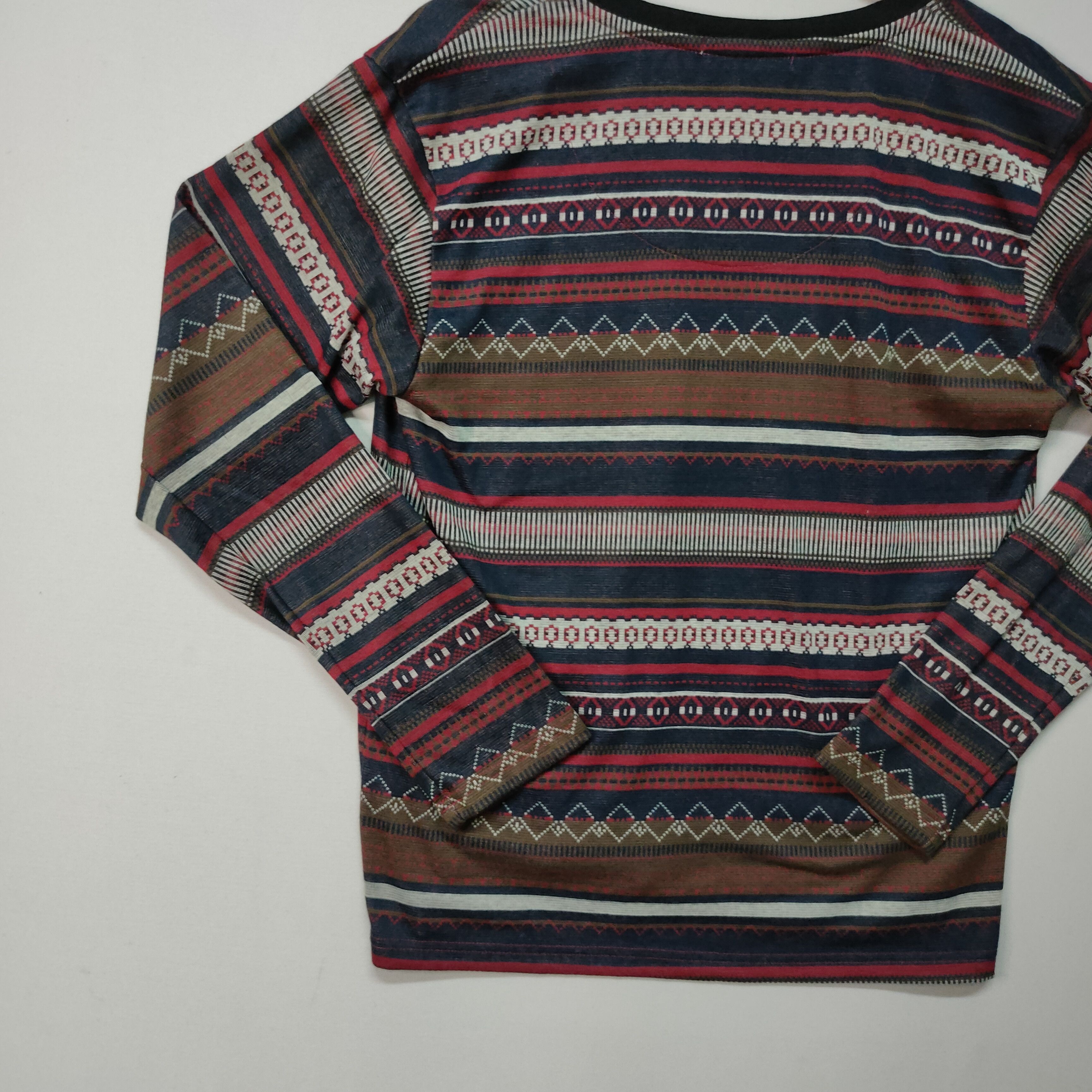 Aran Isles Knitwear Vintage‼️ NEAR.BRAND TRIBAL DESIGN CARDIGAN Japanese Brand Size US M / EU 48-50 / 2 - 4 Thumbnail