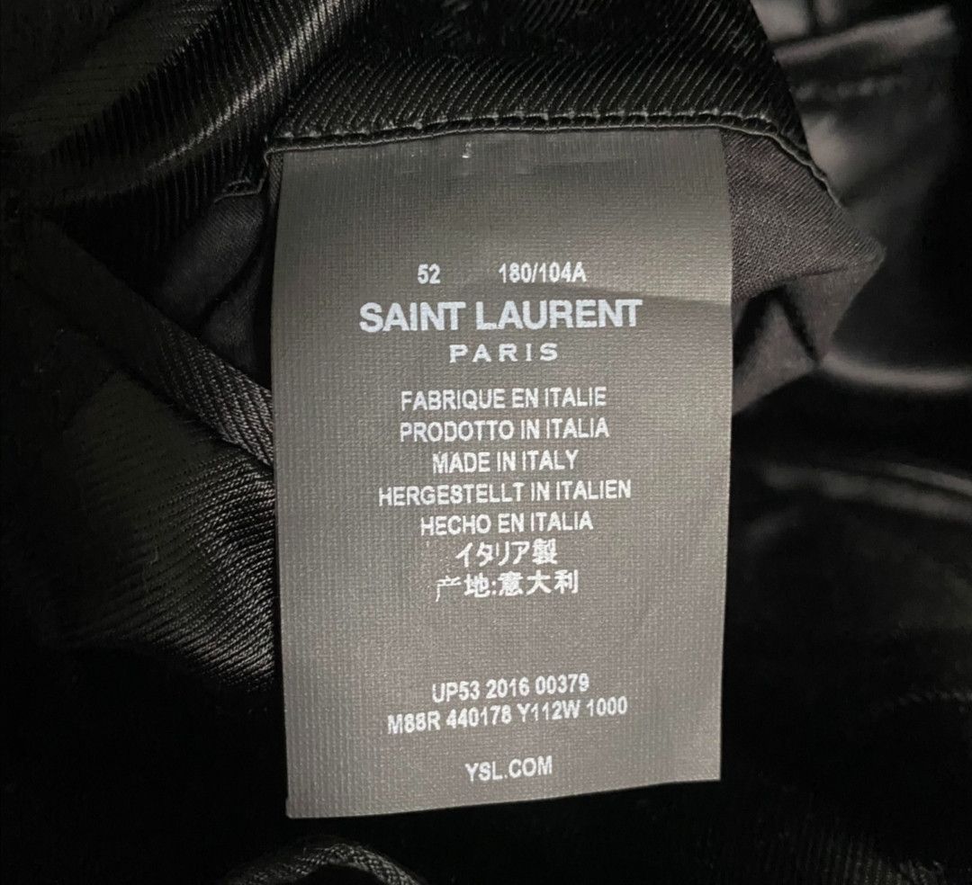 Saint Laurent Wool court coat with gold buttons