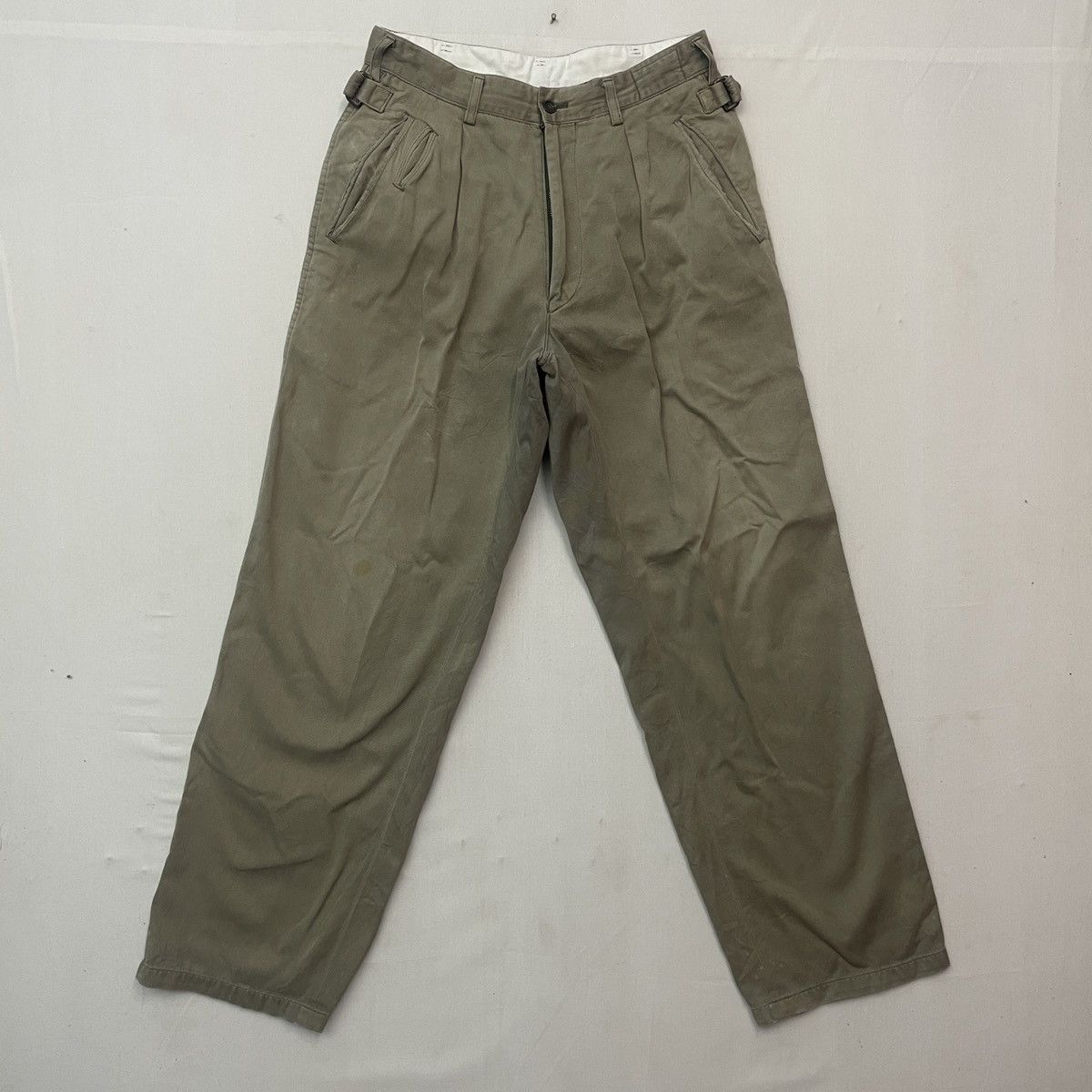 Designer × Vintage Vintage BASSKET WALKER Faded Casual Pants! Size US 27 - 1 Thumbnail