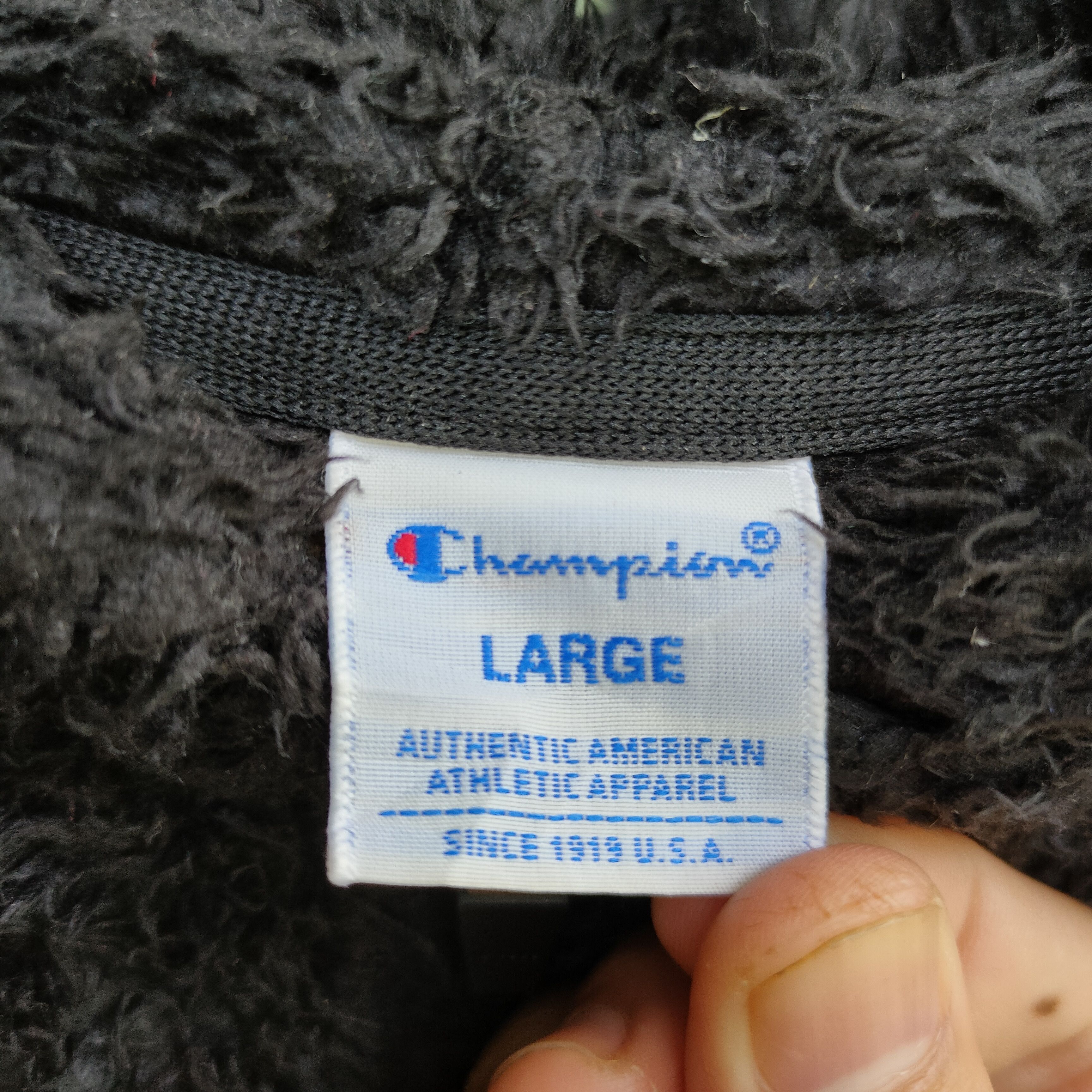 Champion × Vintage Vtg CHAMPION AUTHENTIC AMERICAN Sherpa Zipper Hoodie Jacket Size US M / EU 48-50 / 2 - 8 Thumbnail