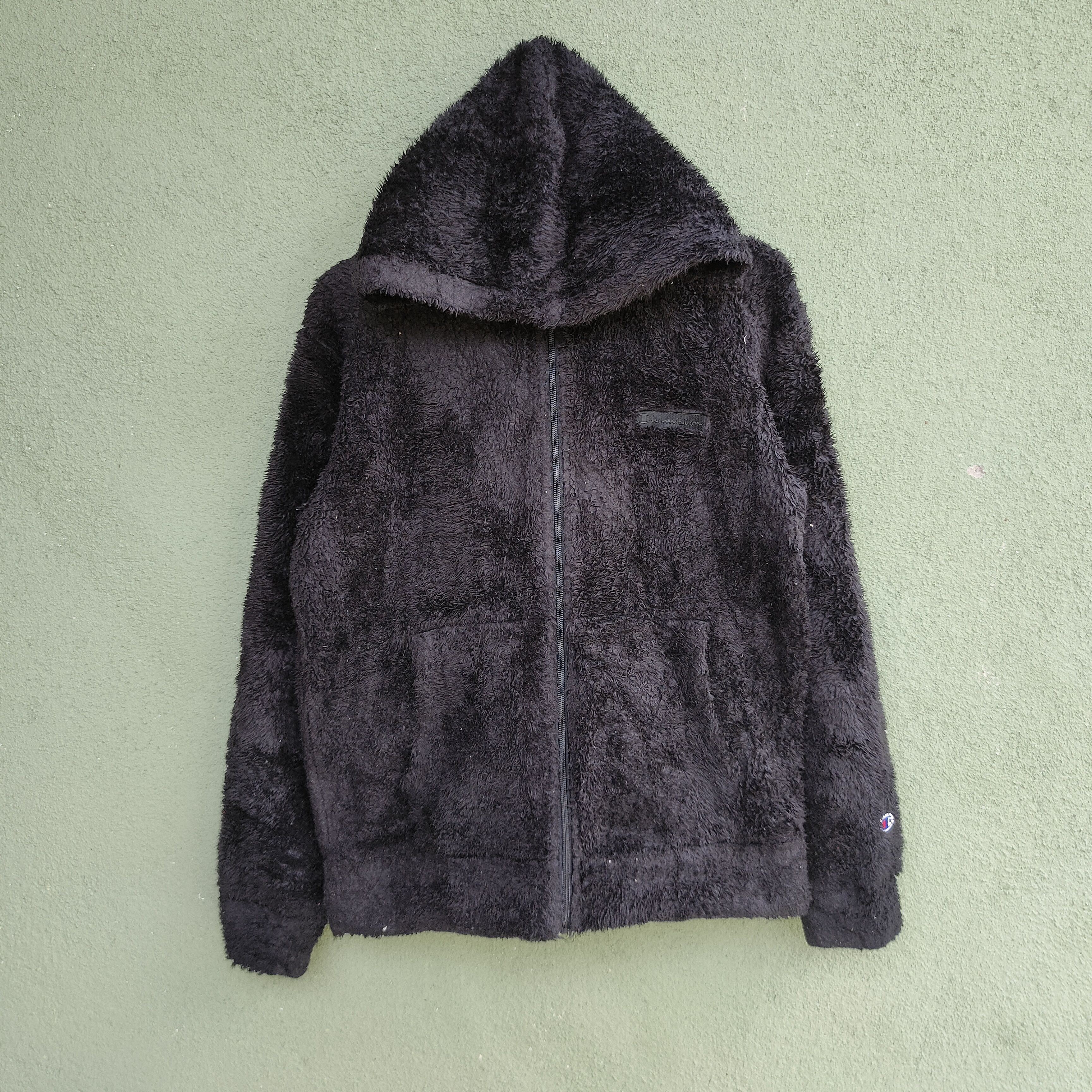 Champion × Vintage Vtg CHAMPION AUTHENTIC AMERICAN Sherpa Zipper Hoodie Jacket Size US M / EU 48-50 / 2 - 2 Thumbnail