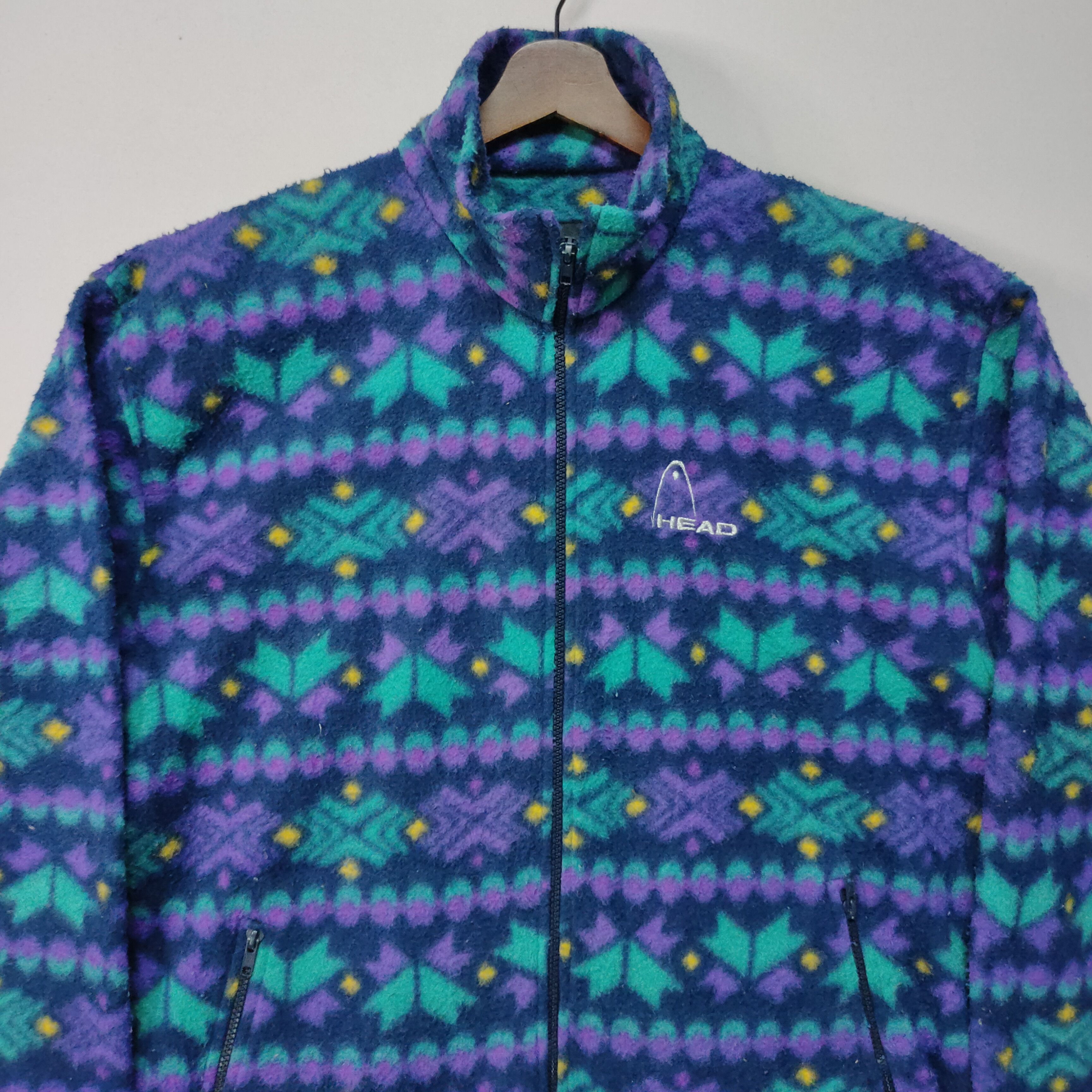 Japanese Brand Vintage Head Motive Zipper Ups Sweater Jacket Size US XL / EU 56 / 4 - 2 Thumbnail