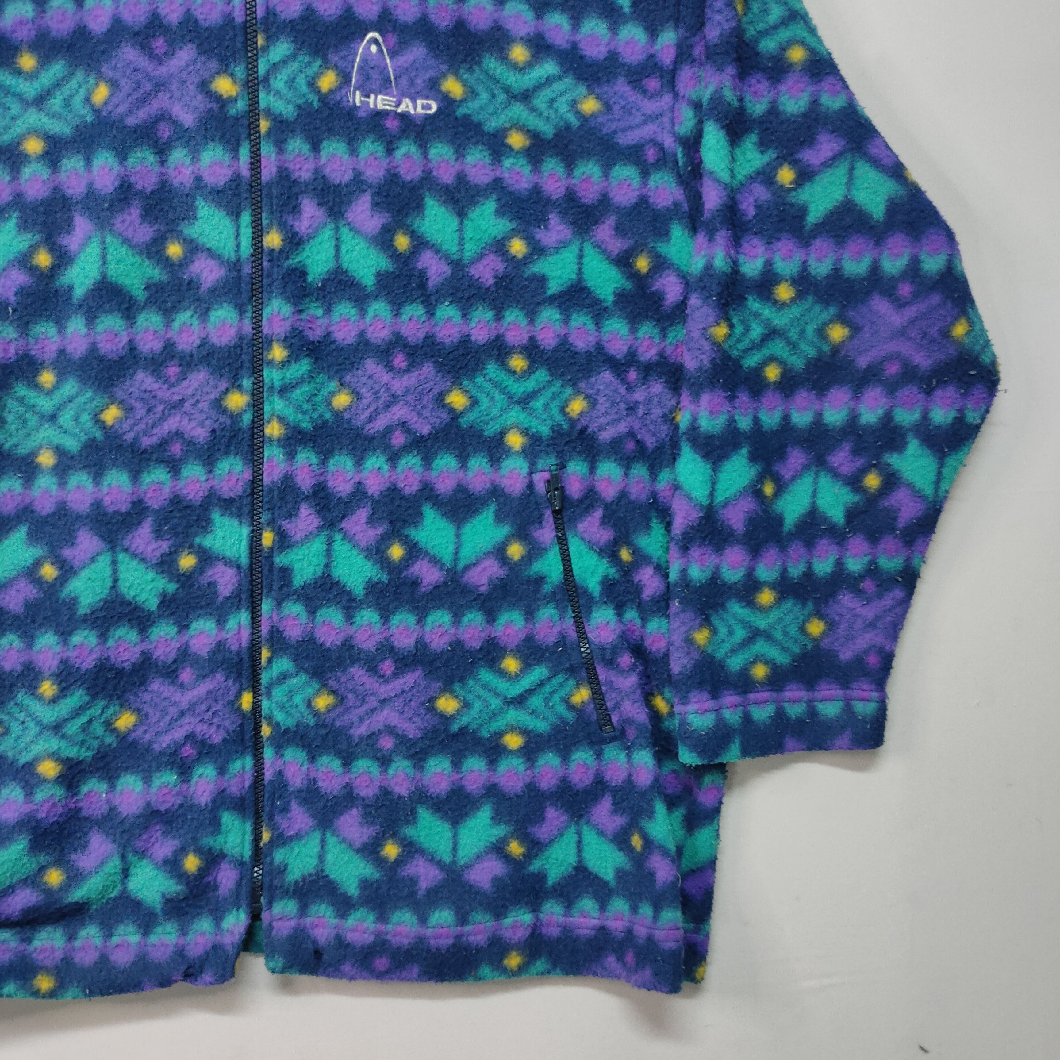 Japanese Brand Vintage Head Motive Zipper Ups Sweater Jacket Size US XL / EU 56 / 4 - 3 Thumbnail