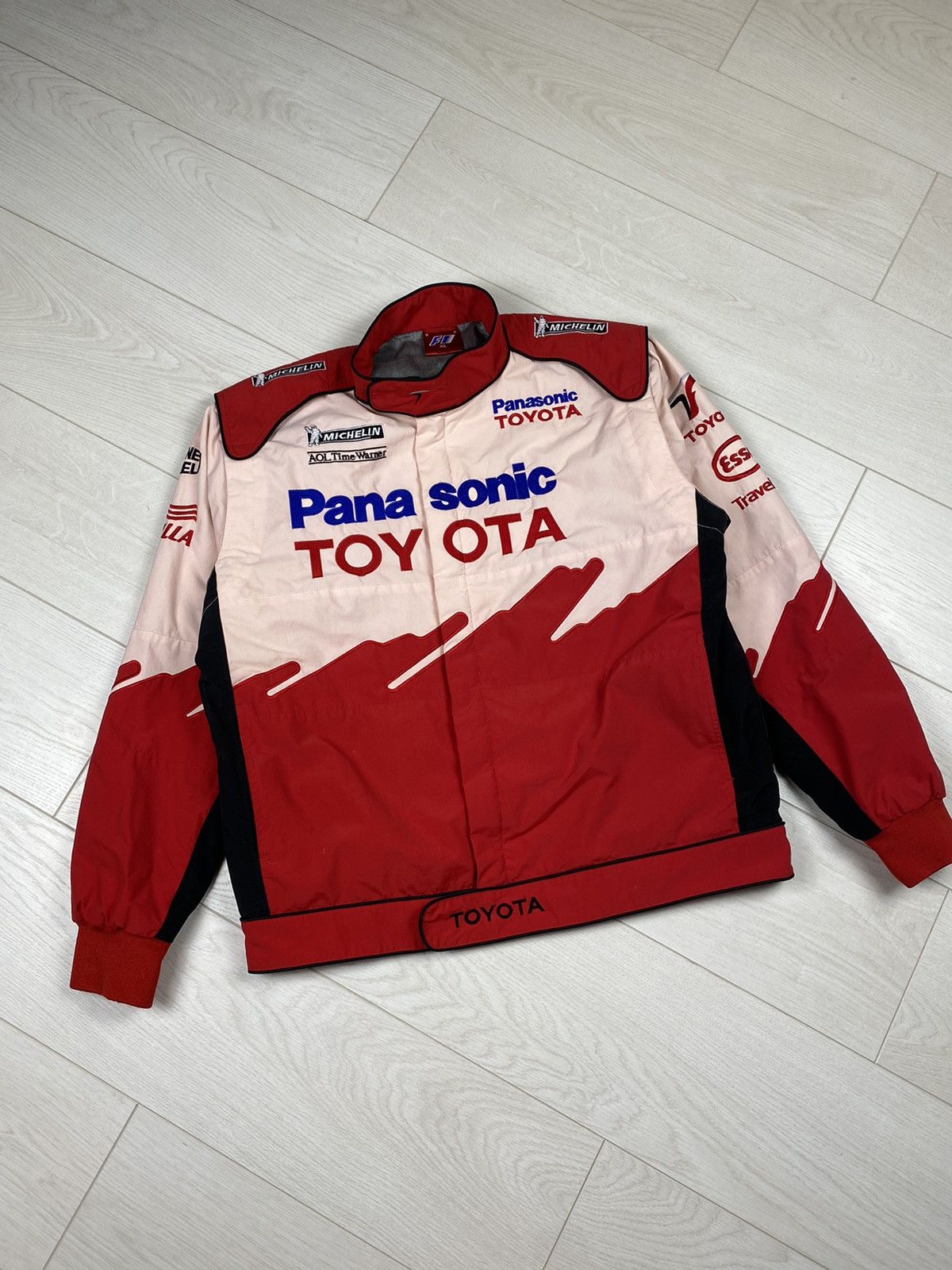 Ferrari × Formula 1 × NASCAR Vintage Toyota Panasonic Racing Jacket ...