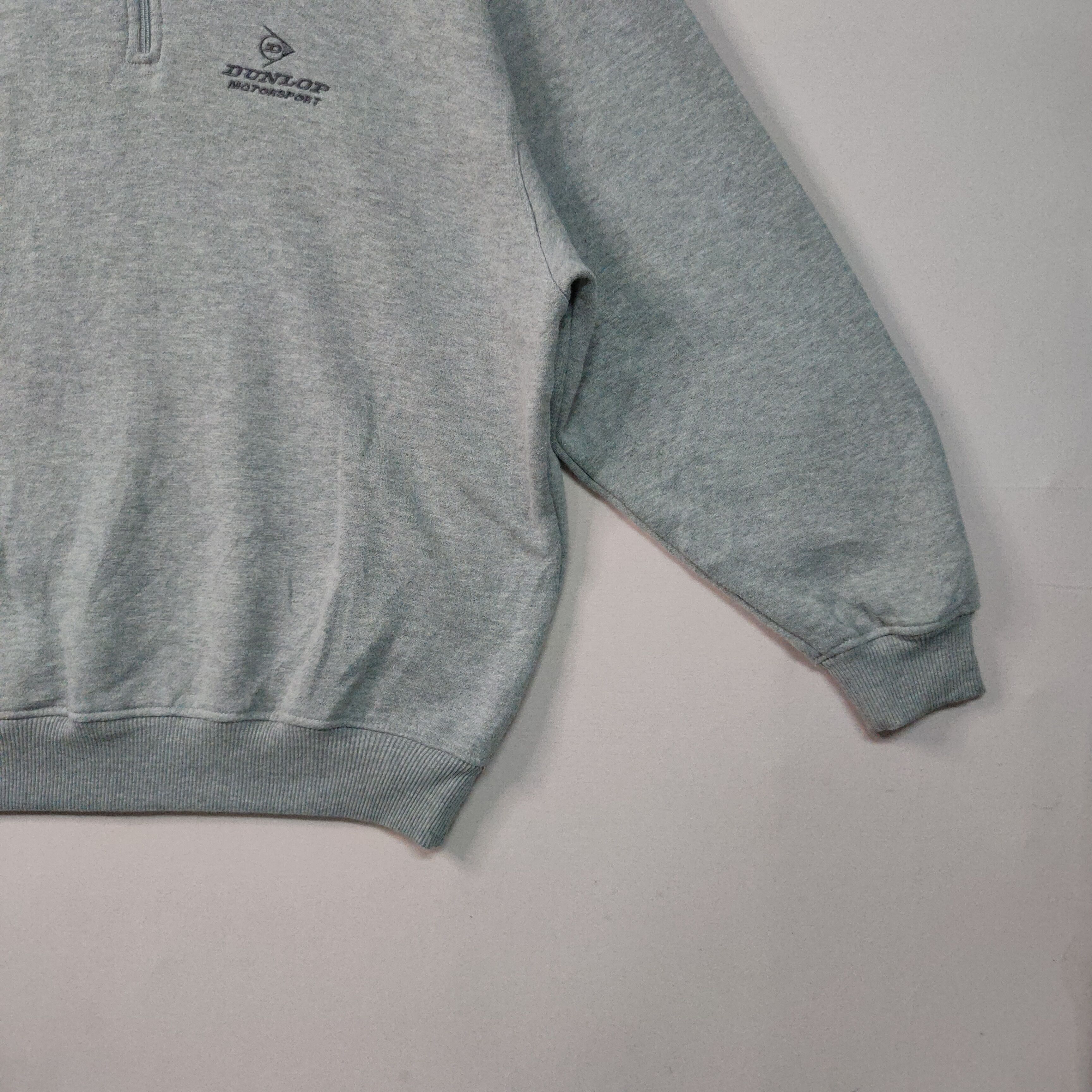 Designer × Dunlop × Vintage VTG DUNLOP MOTORSPORT EMBROIDENY LOGO SWEATSHIRTS JUMPER Size US L / EU 52-54 / 3 - 9 Thumbnail