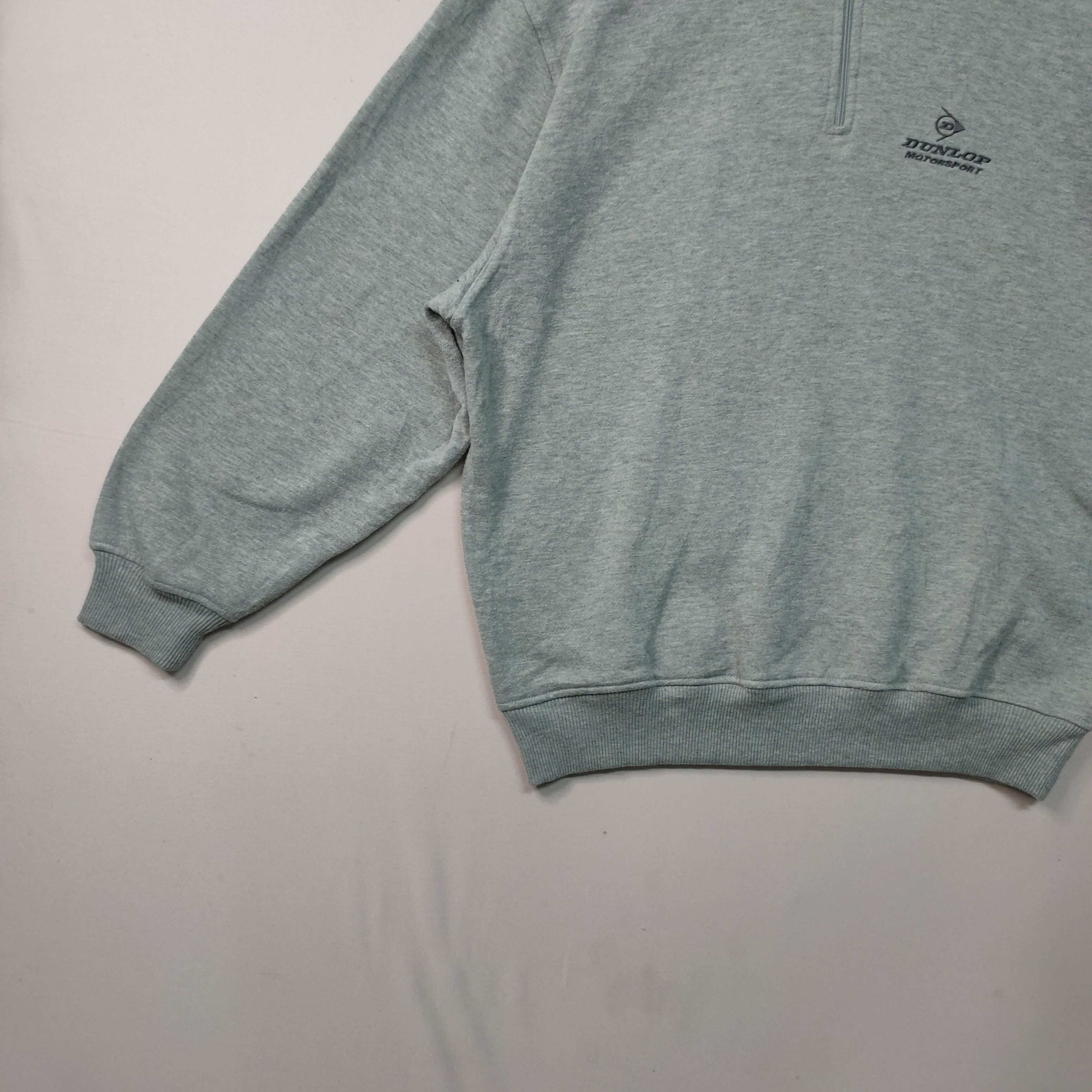 Designer × Dunlop × Vintage VTG DUNLOP MOTORSPORT EMBROIDENY LOGO SWEATSHIRTS JUMPER Size US L / EU 52-54 / 3 - 10 Thumbnail