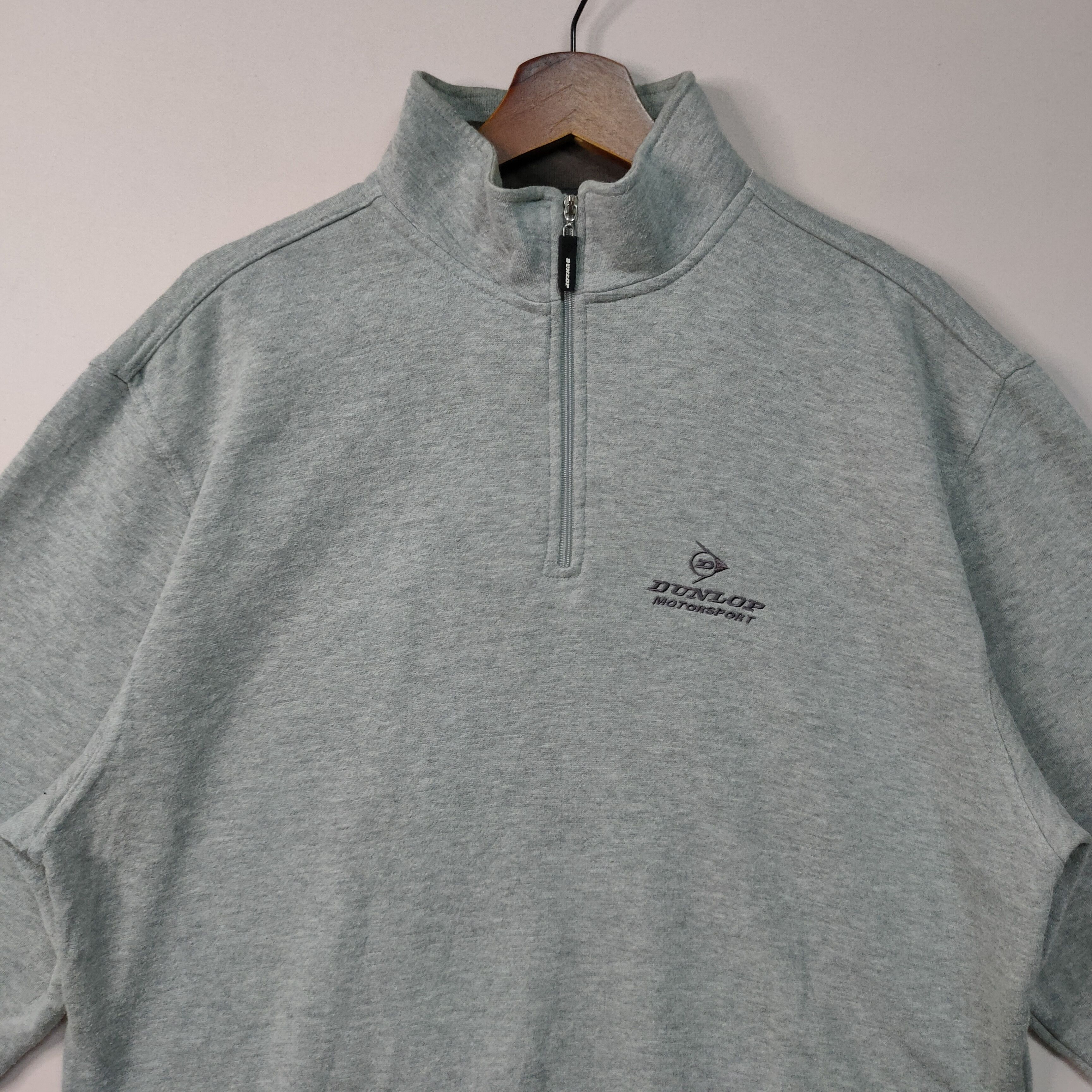Designer × Dunlop × Vintage VTG DUNLOP MOTORSPORT EMBROIDENY LOGO SWEATSHIRTS JUMPER Size US L / EU 52-54 / 3 - 8 Thumbnail