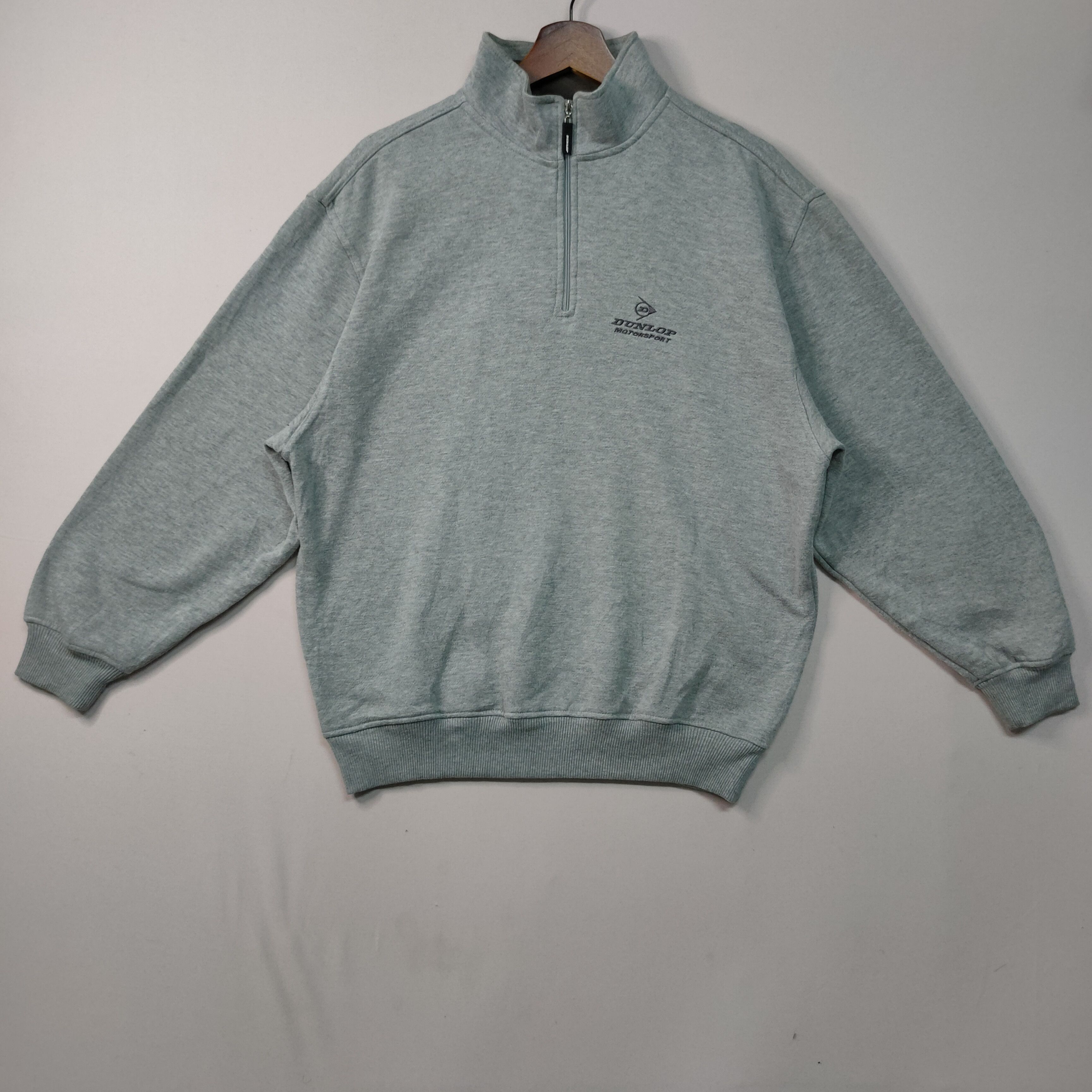 Designer × Dunlop × Vintage VTG DUNLOP MOTORSPORT EMBROIDENY LOGO SWEATSHIRTS JUMPER Size US L / EU 52-54 / 3 - 1 Thumbnail