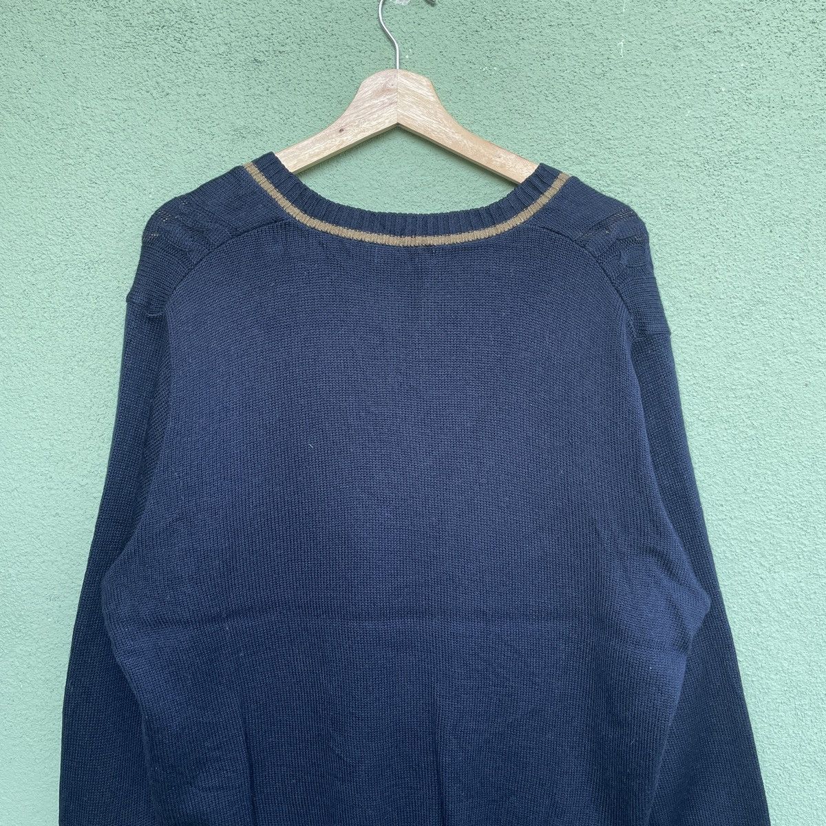 Aran Isles Knitwear Vintage COSMOS CLUB V Neck Knitwear Sweater Jumper!! Size US XL / EU 56 / 4 - 9 Thumbnail