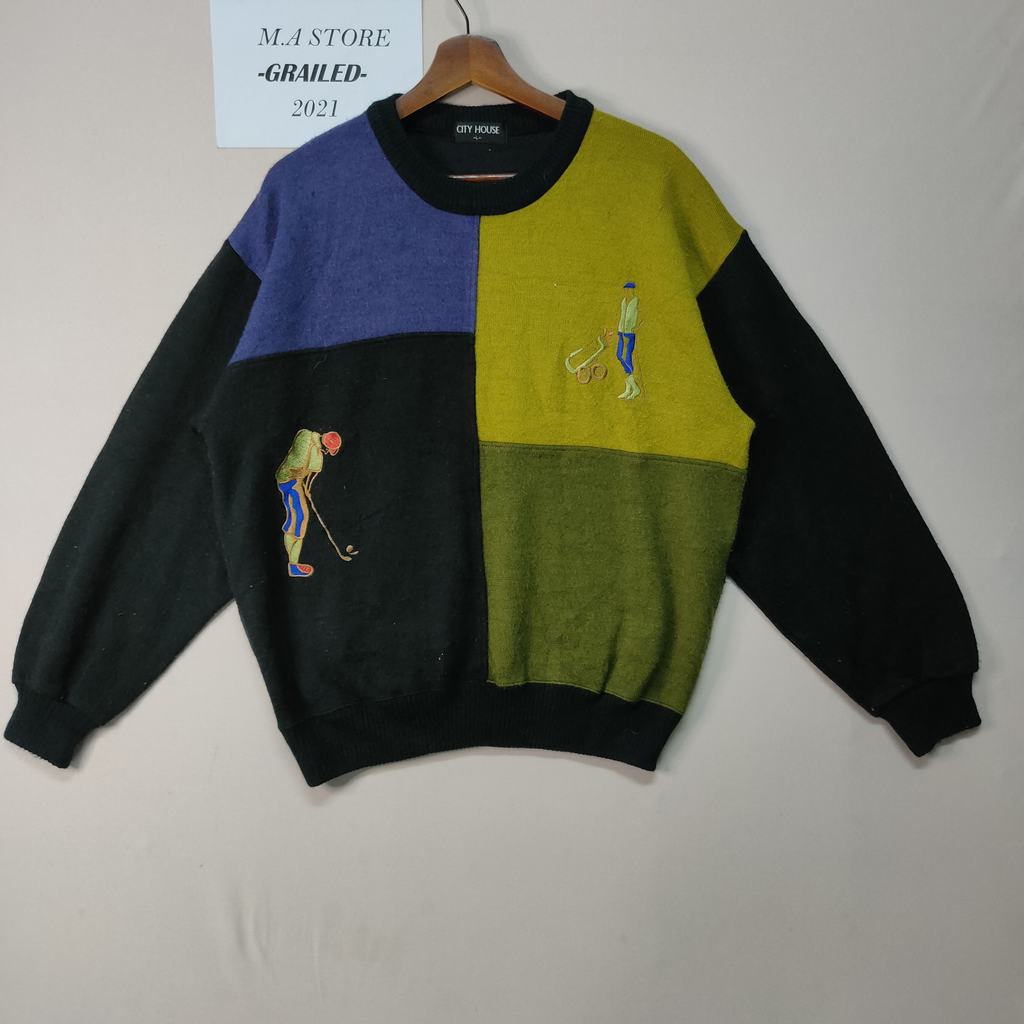 Japanese Brand VTG CITY HOUSE FOURTUNE EMBROIDERY LOGO SWEATSHIRT JUMPER Size US L / EU 52-54 / 3 - 1 Thumbnail