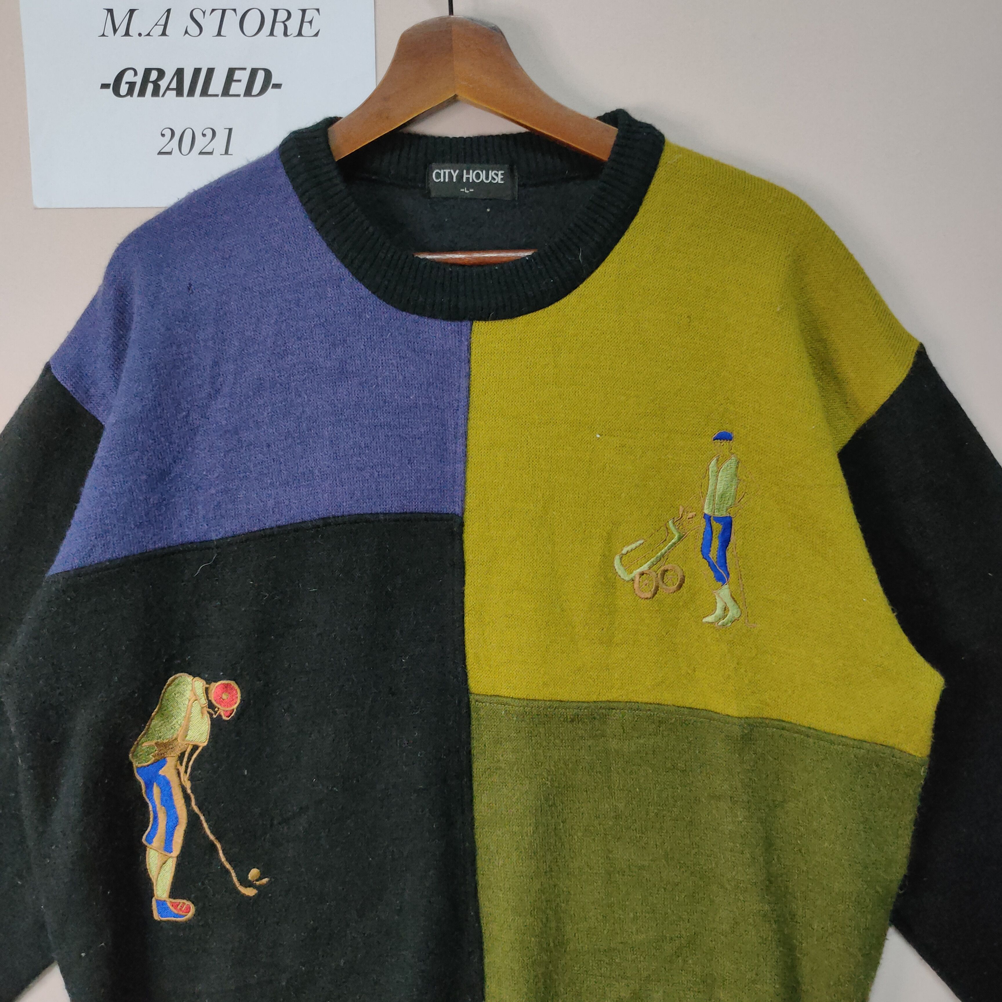 Japanese Brand VTG CITY HOUSE FOURTUNE EMBROIDERY LOGO SWEATSHIRT JUMPER Size US L / EU 52-54 / 3 - 8 Thumbnail