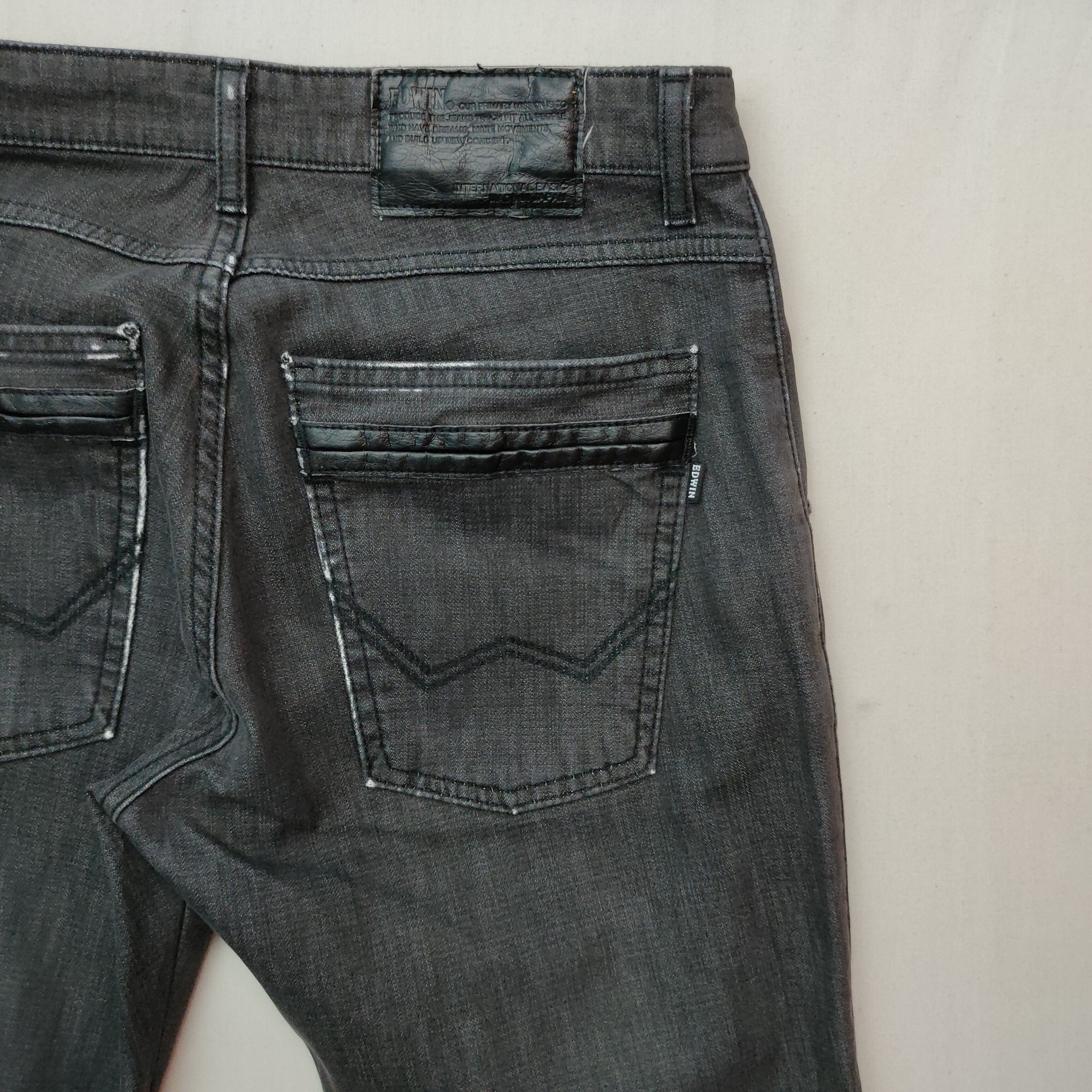 Edwin Vintage EDWIN Black Trousers Casual Pants W29 Size US 29 - 9 Thumbnail