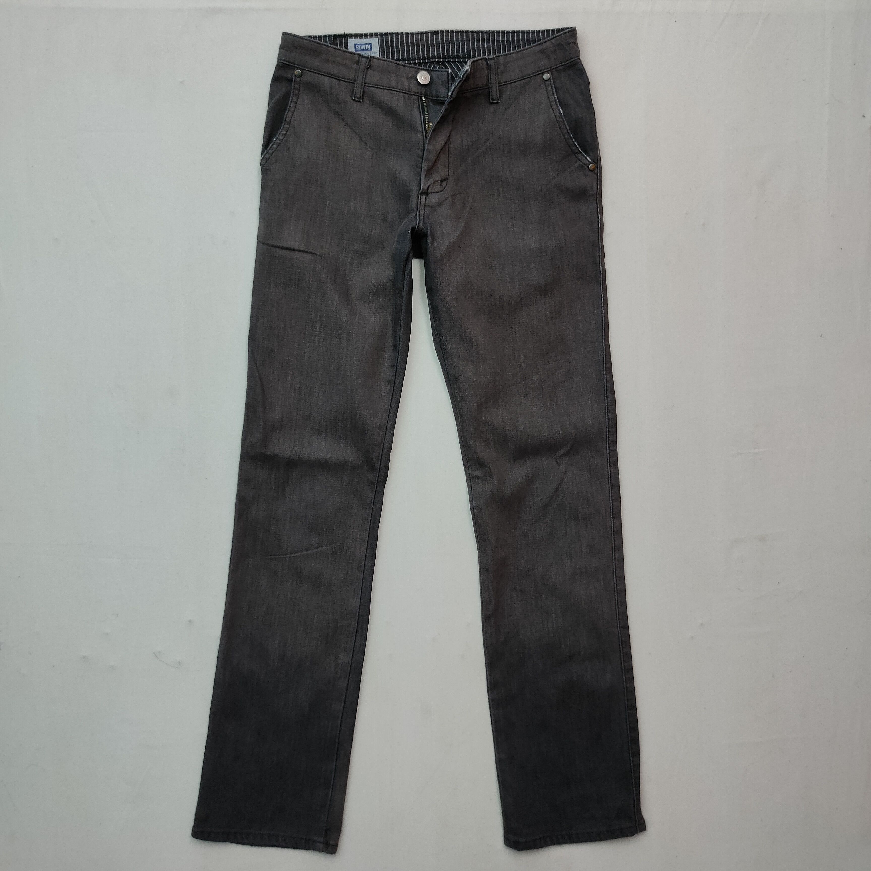 Edwin Vintage EDWIN Black Trousers Casual Pants W29 Size US 29 - 1 Thumbnail