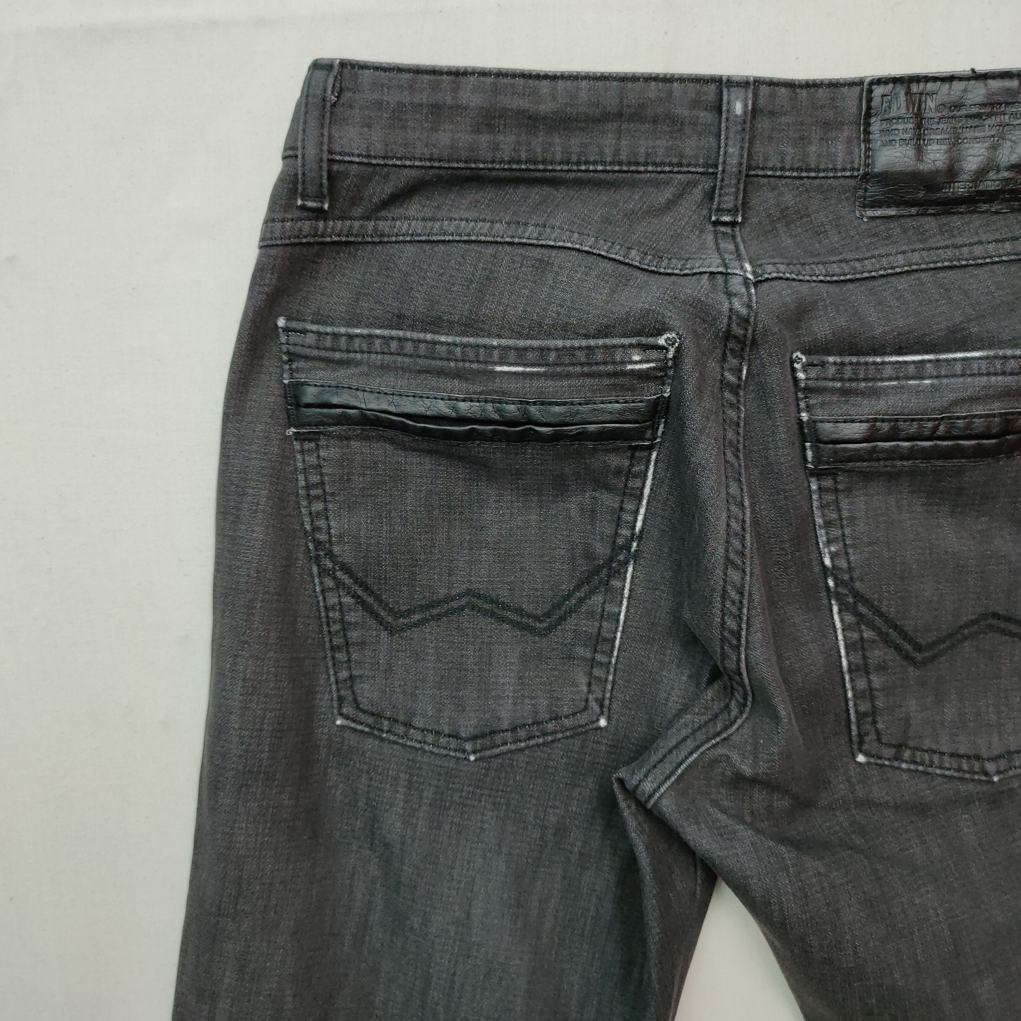 Edwin Vintage EDWIN Black Trousers Casual Pants W29 Size US 29 - 8 Thumbnail