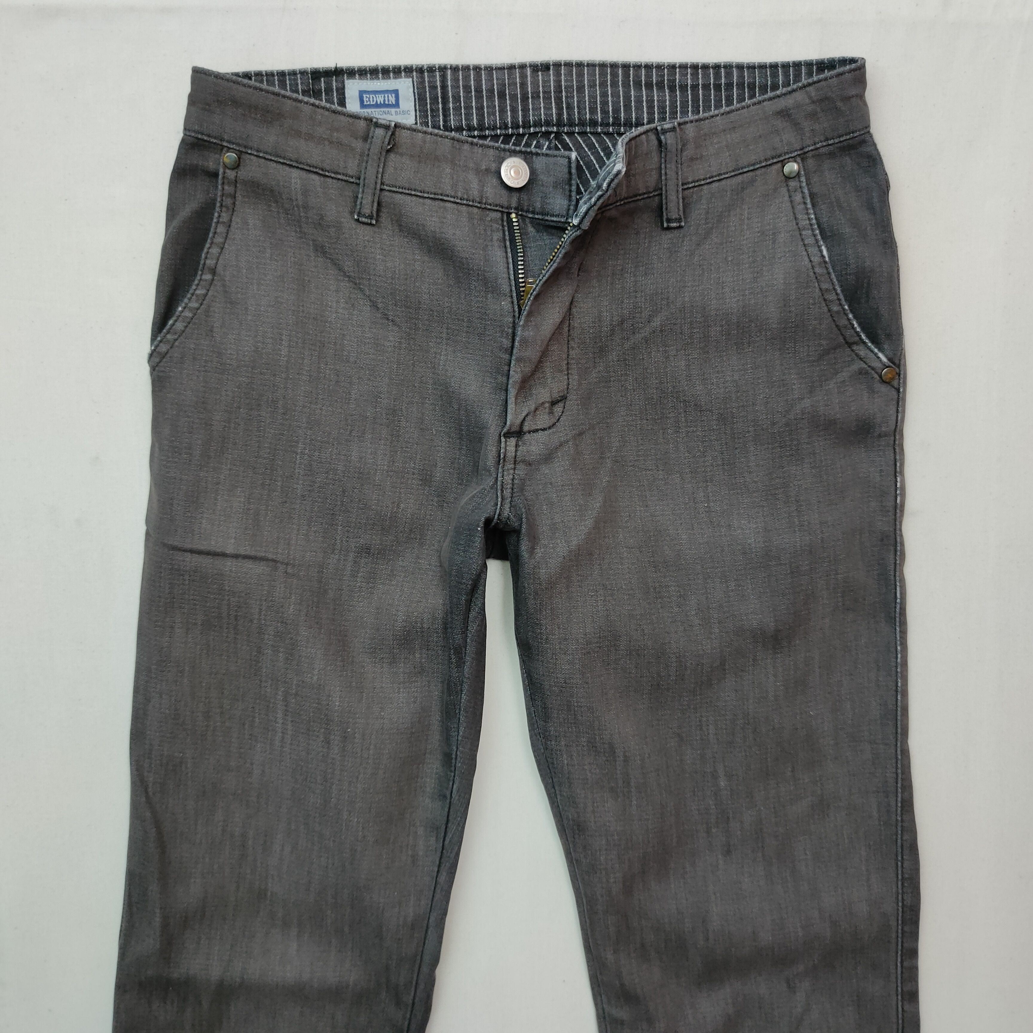 Edwin Vintage EDWIN Black Trousers Casual Pants W29 Size US 29 - 4 Thumbnail