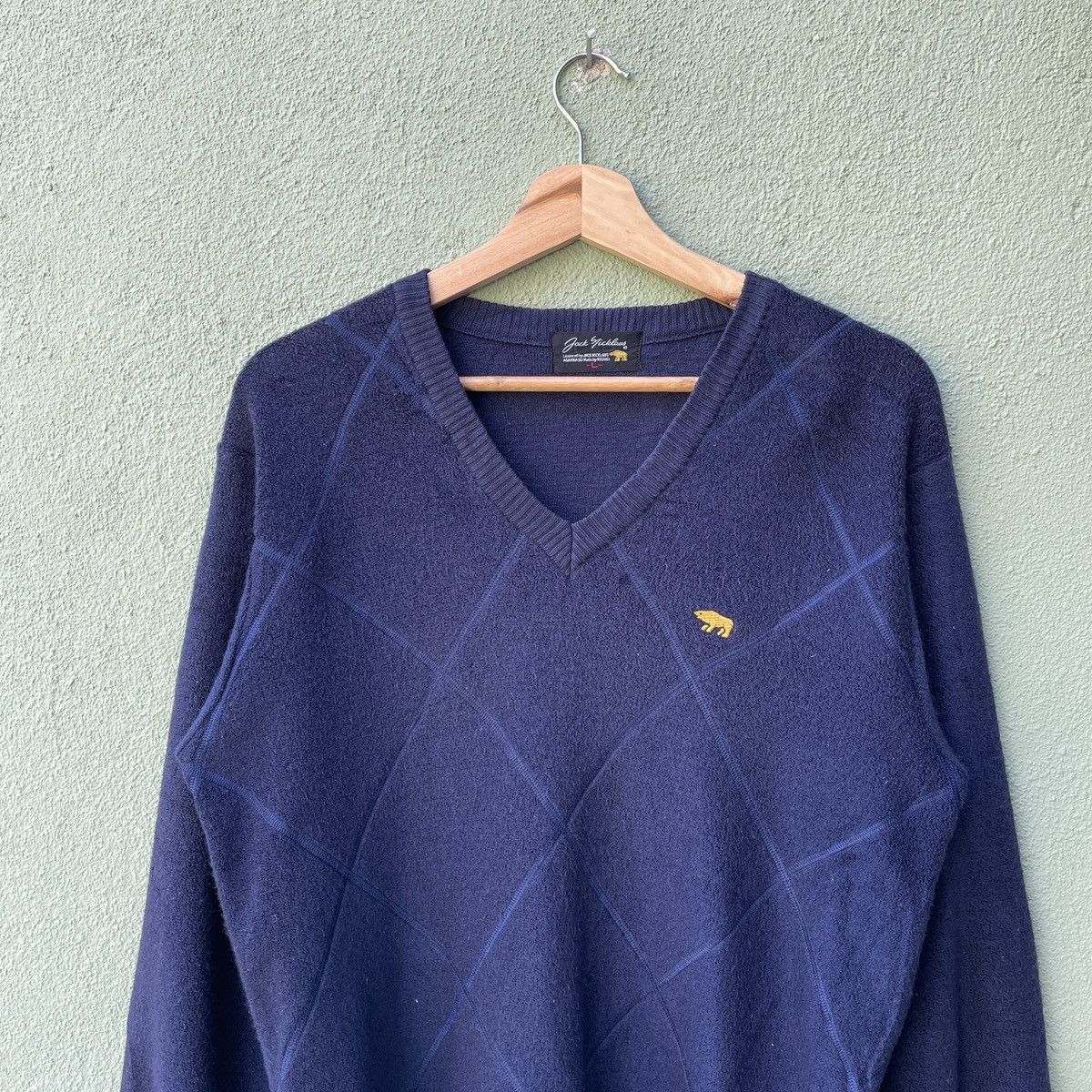 Aran Isles Knitwear Vintage JACK NICKLAUS V Neck Knitwear Sweater Jumper Size US M / EU 48-50 / 2 - 4 Thumbnail