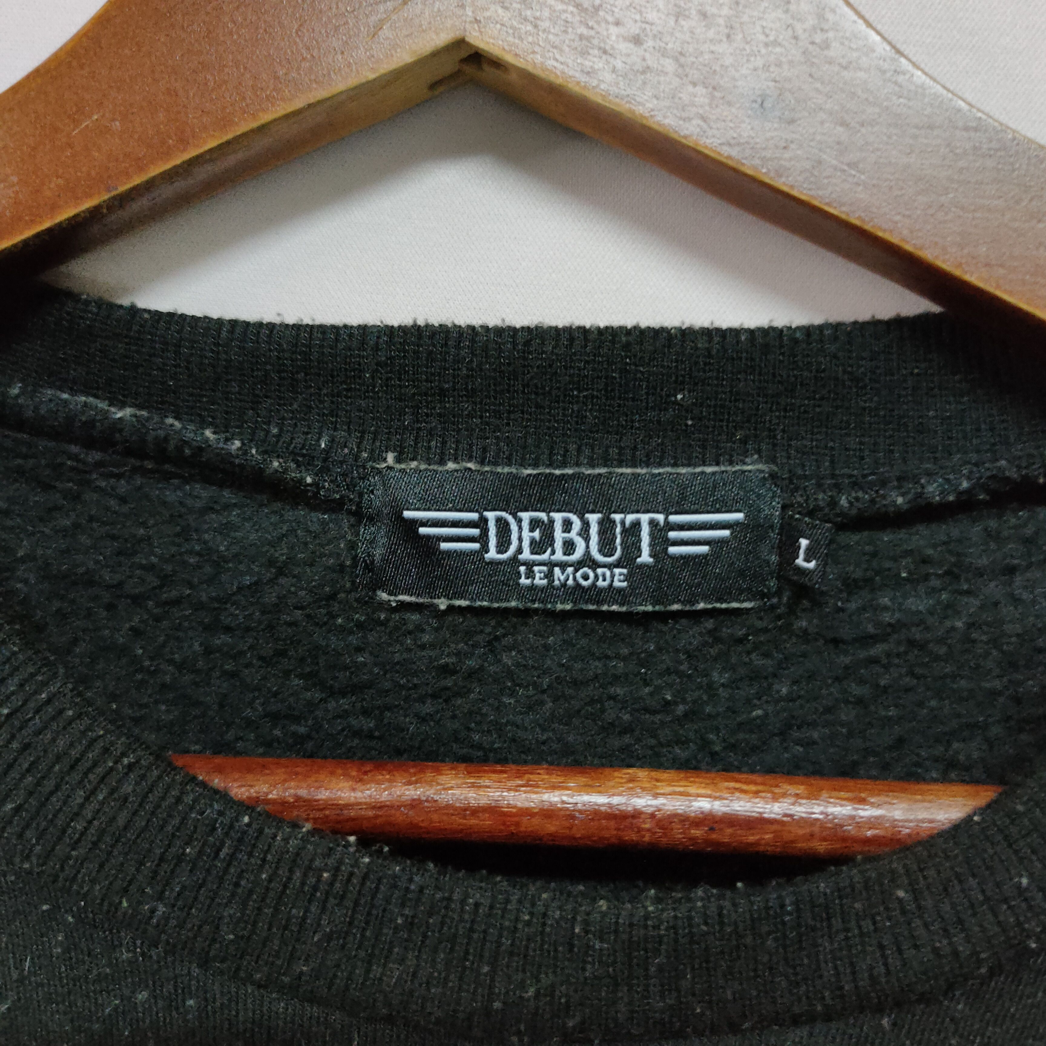 Debut VINTAGE DEBUT RARE BIG LOGO SWEATSHIRT JUMPER Size US M / EU 48-50 / 2 - 7 Thumbnail