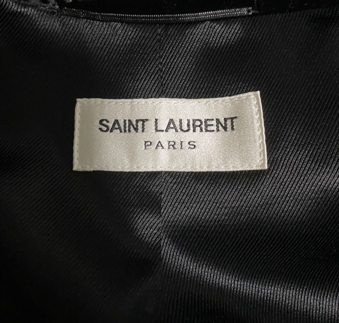 Saint Laurent Paris Saint Laurent 16fw black velvet court jacket Size US S / EU 44-46 / 1 - 3 Thumbnail