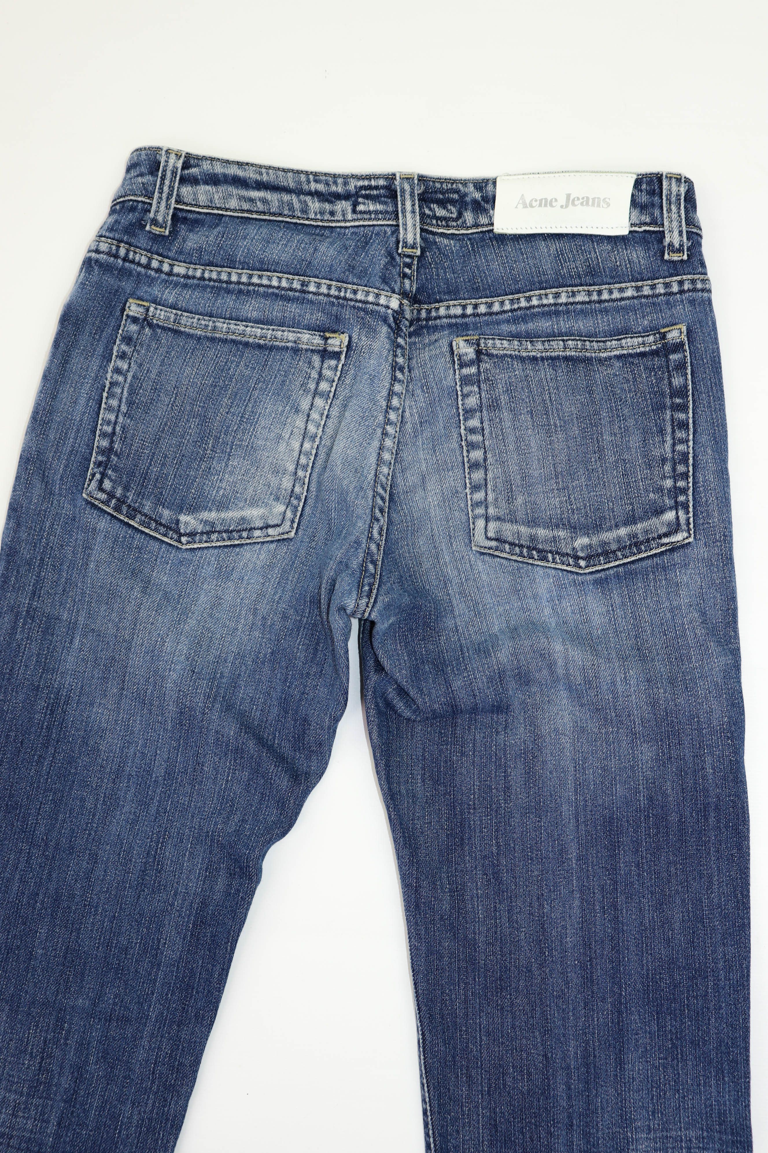 Acne Studios Acne Jeans Women’s Hep Pure Faded Indigo Blue Denim Jeans Size 27" / US 4 / IT 40 - 4 Thumbnail