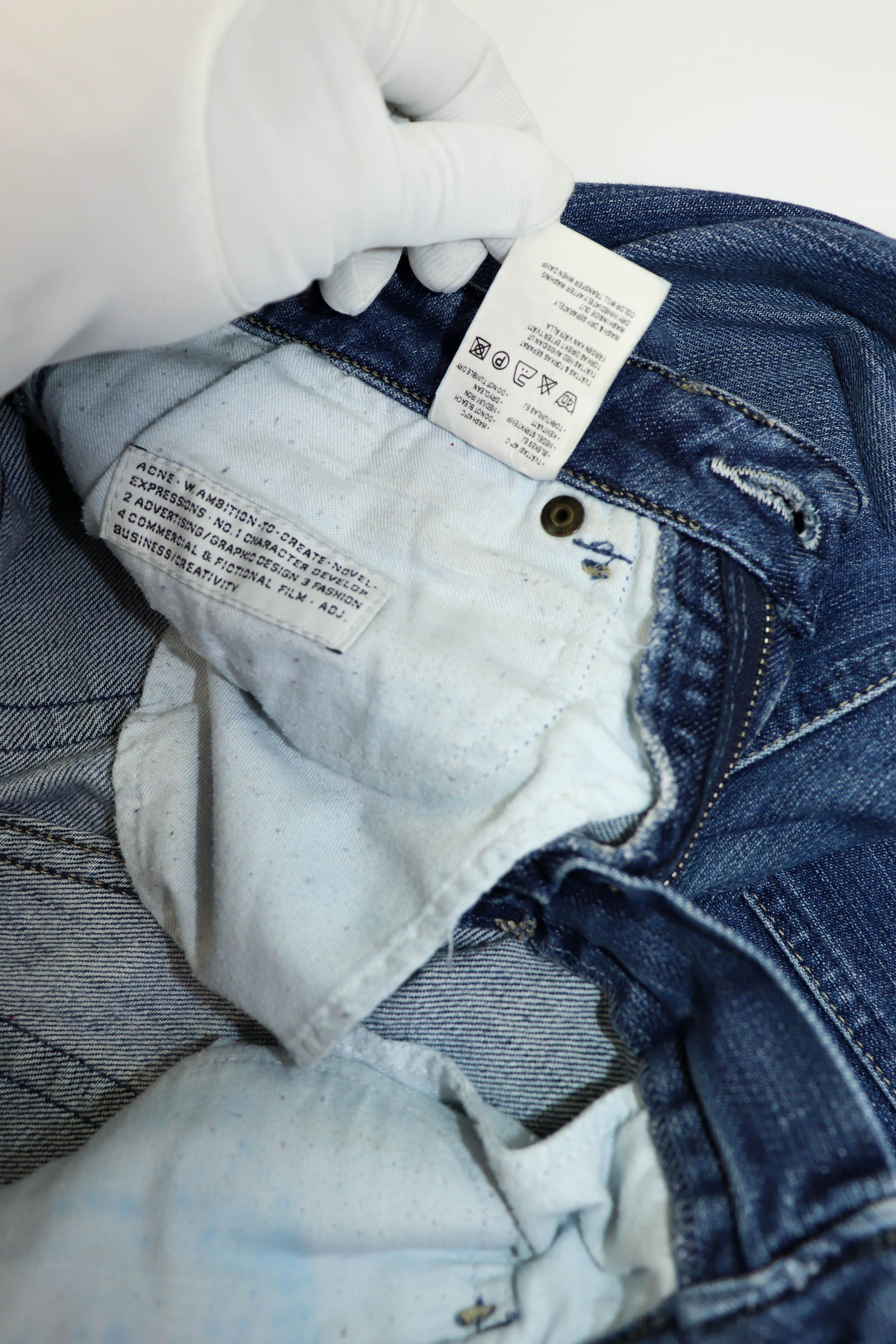 Acne Studios Acne Jeans Women’s Hep Pure Faded Indigo Blue Denim Jeans Size 27" / US 4 / IT 40 - 11 Thumbnail