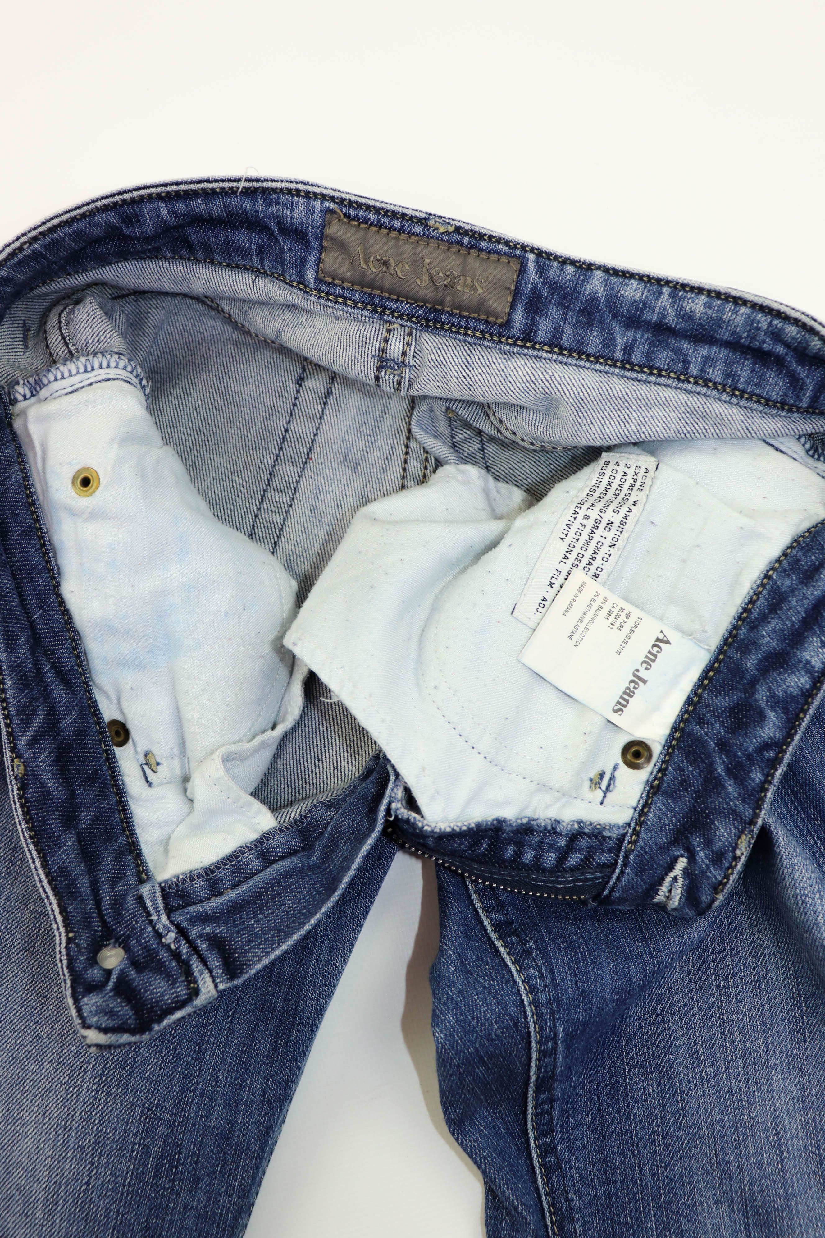Acne Studios Acne Jeans Women’s Hep Pure Faded Indigo Blue Denim Jeans Size 27" / US 4 / IT 40 - 9 Thumbnail