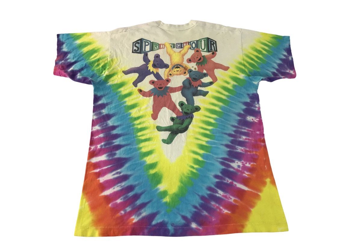 Band Tees × Grateful Dead 90s Grateful Dead Joker Clown Tye Dye V Fold Multicolor Tee Size US XL / EU 56 / 4 - 2 Thumbnail