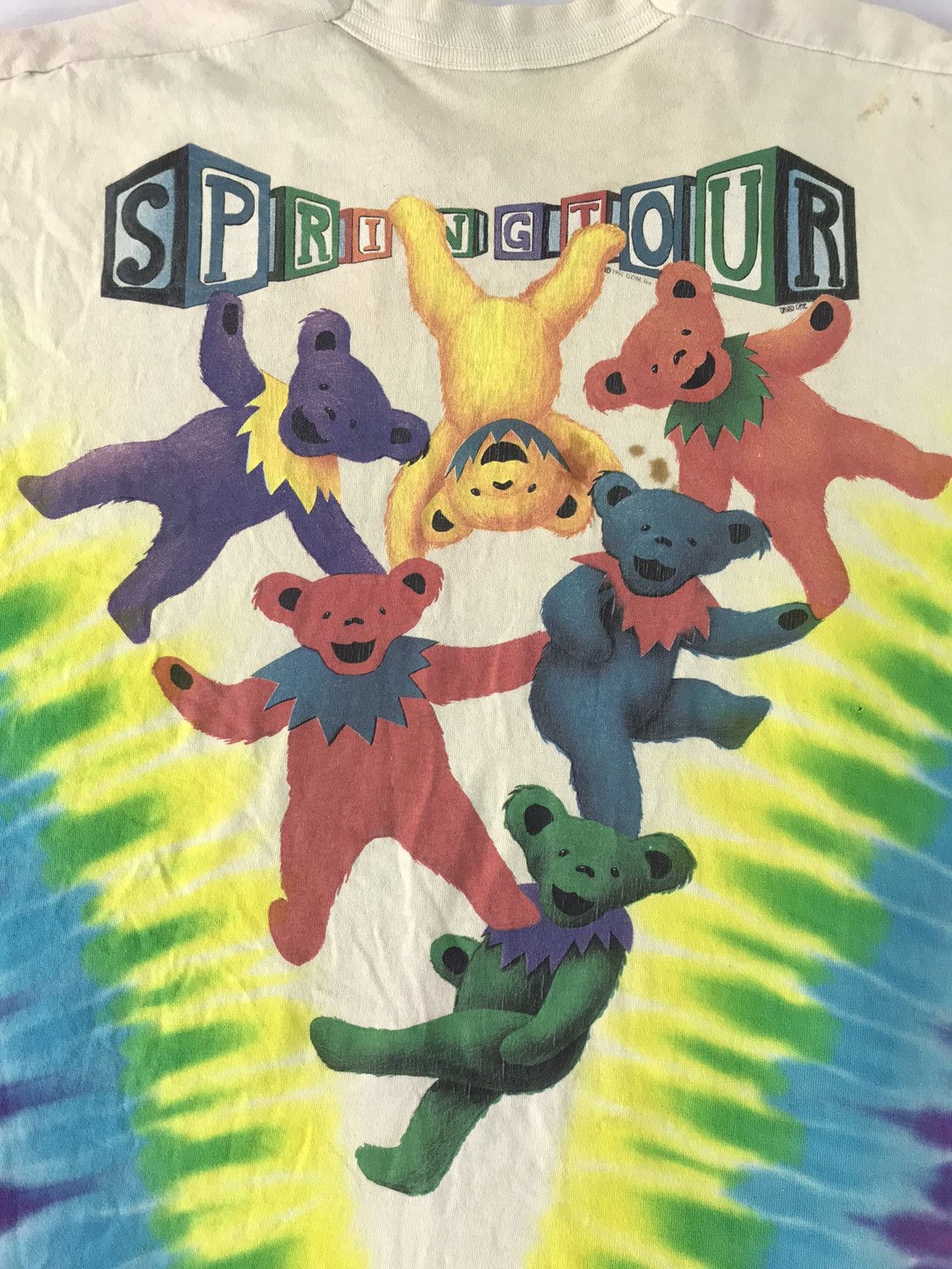 Band Tees × Grateful Dead 90s Grateful Dead Joker Clown Tye Dye V Fold Multicolor Tee Size US XL / EU 56 / 4 - 6 Thumbnail