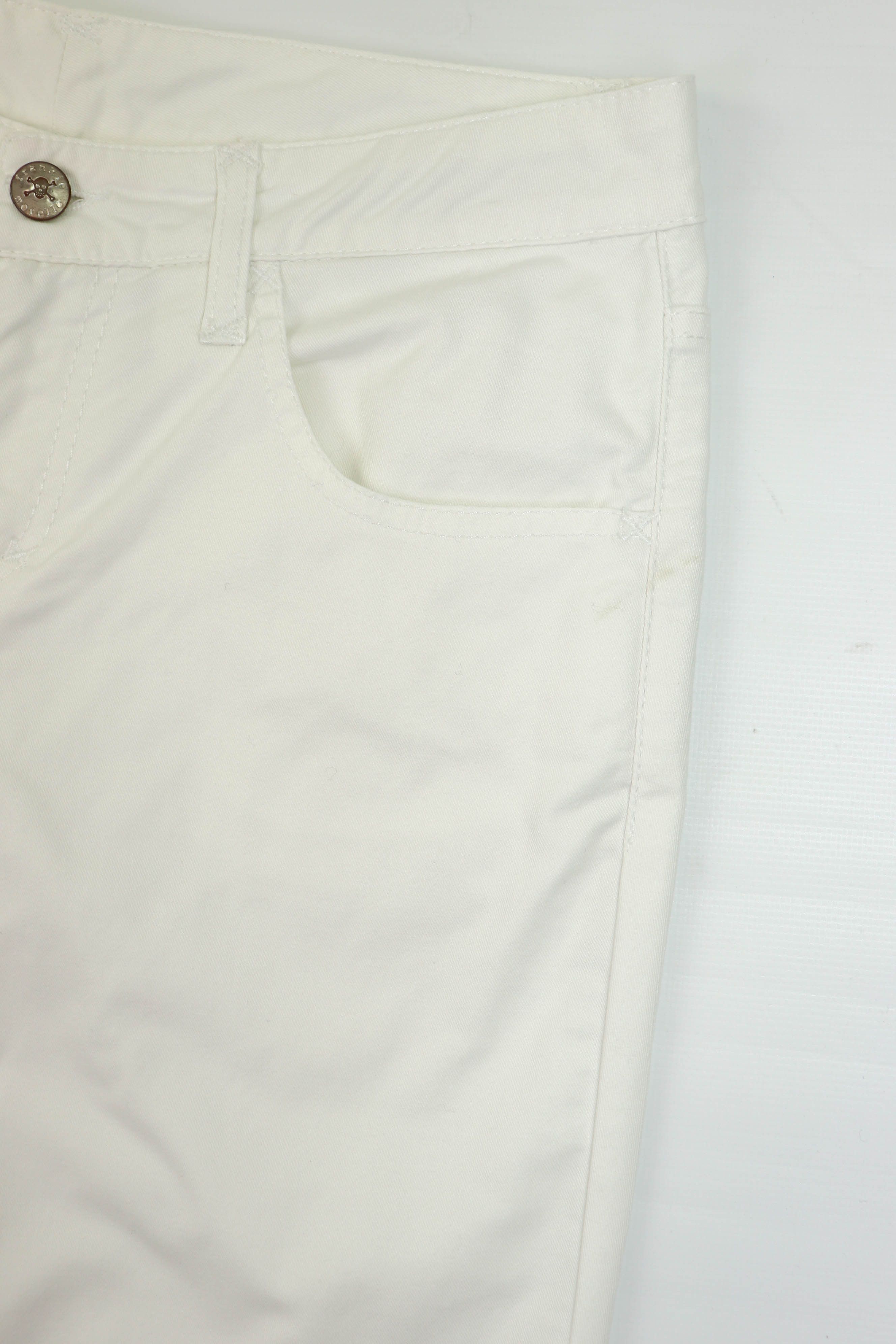 Frankie Morello Frankie Morello Milan Vintage White Skinny Fit Jeans Pants Size 31" - 5 Thumbnail