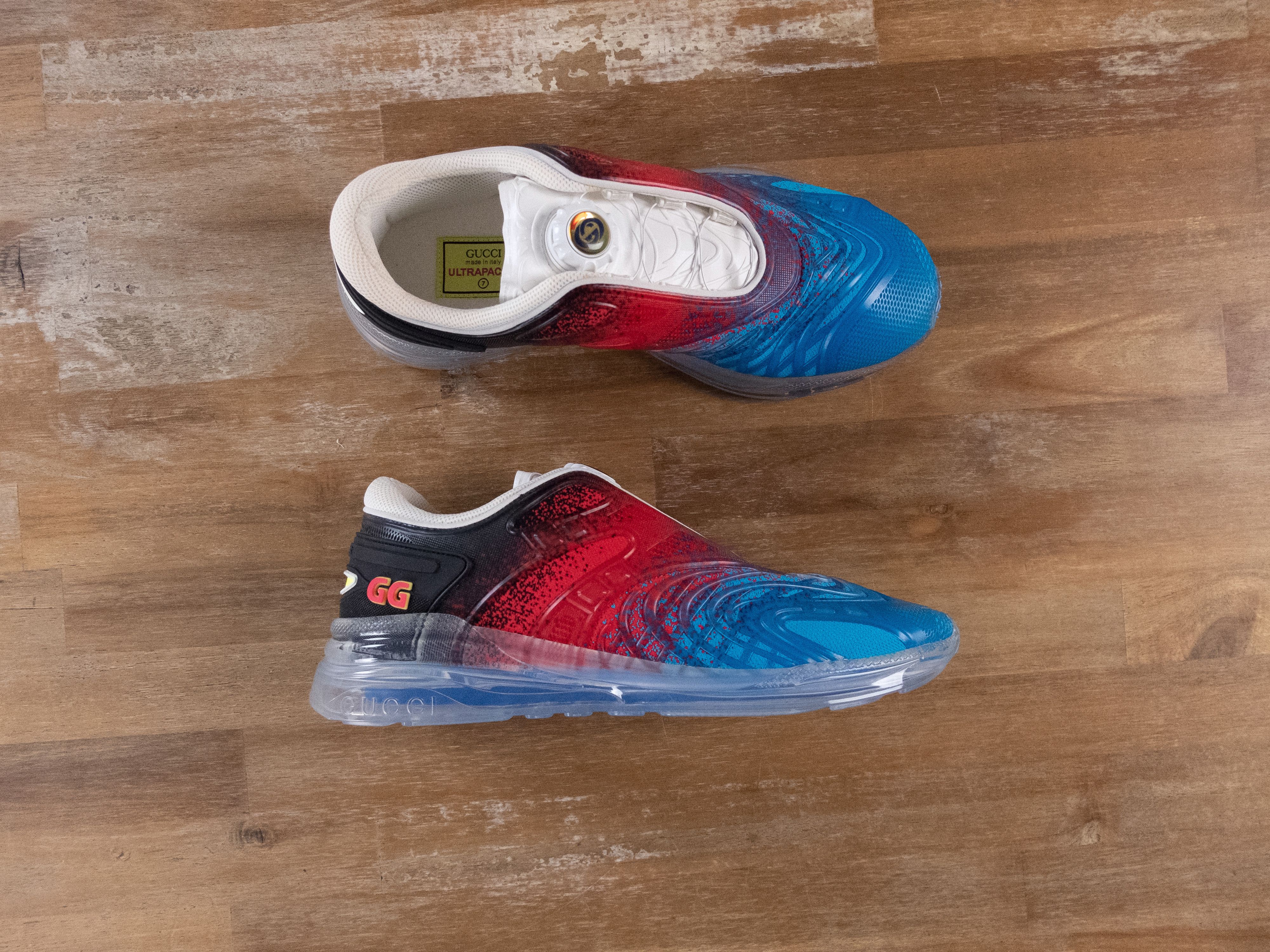 Gucci GUCCI Ultrapace blue red black sneakers 7.5 US / 7 UK / 41 Size US 7.5 / EU 40-41 - 1 Thumbnail
