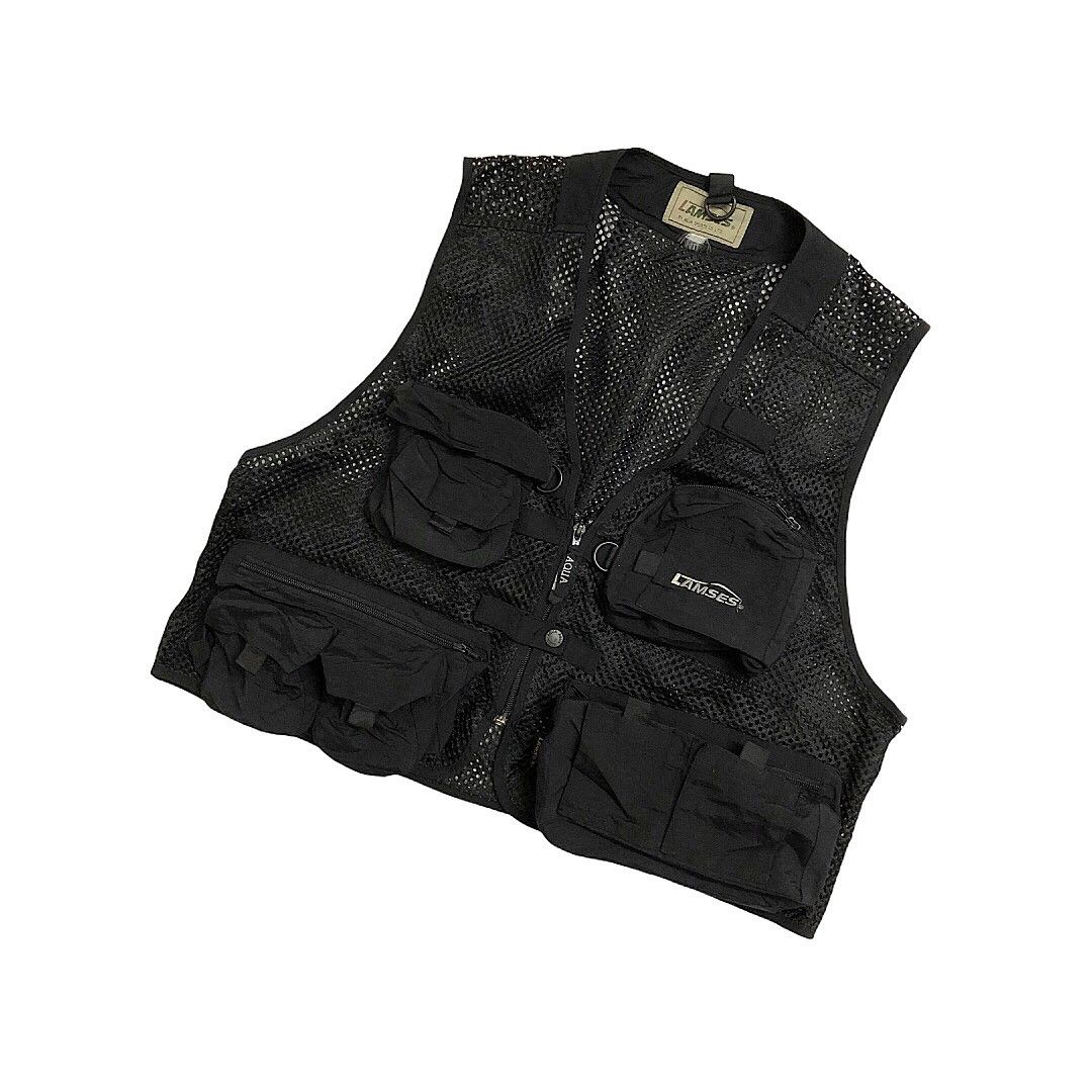 Japanese Brand 00's LAMSES Tactical Vest Jacket Size US M / EU 48-50 / 2 - 2 Thumbnail