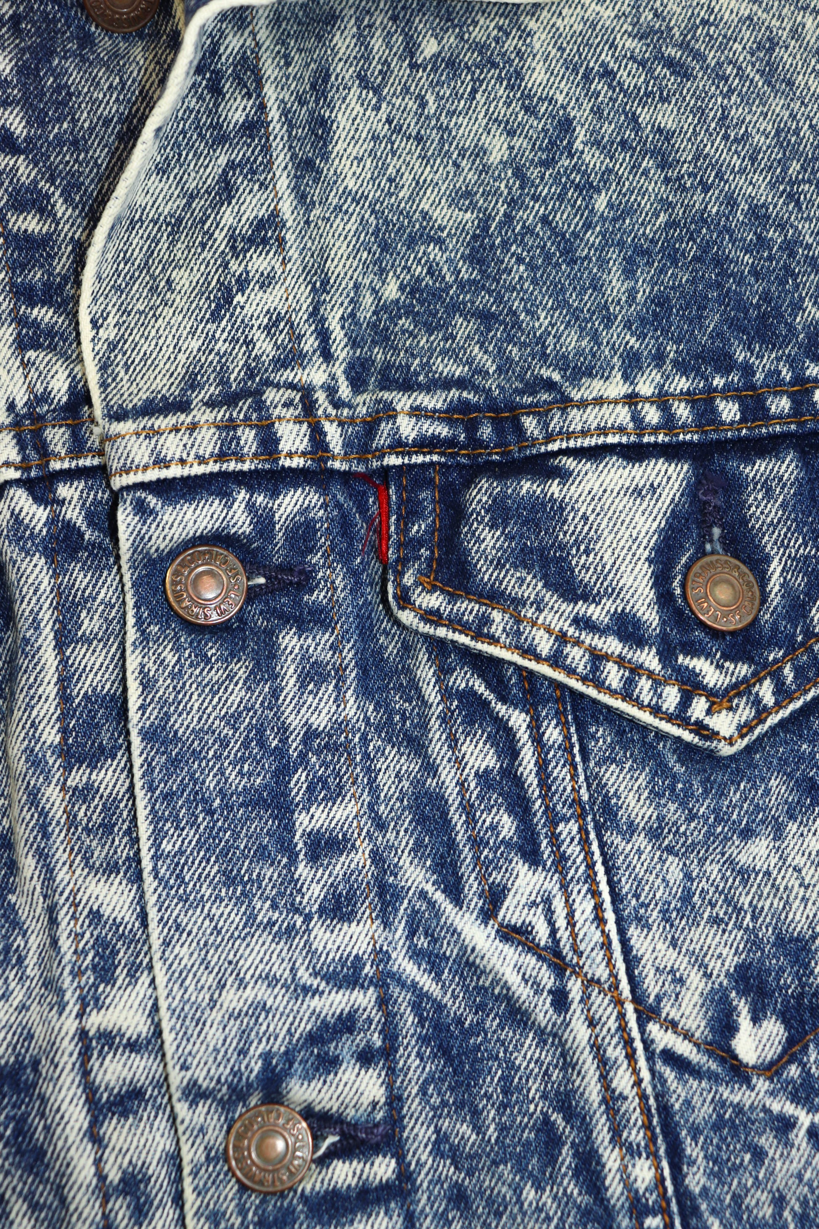 Levi's Levi’s Vintage Made in USA Acid Washed Faded Denim Jacket Size M / US 6-8 / IT 42-44 - 10 Thumbnail