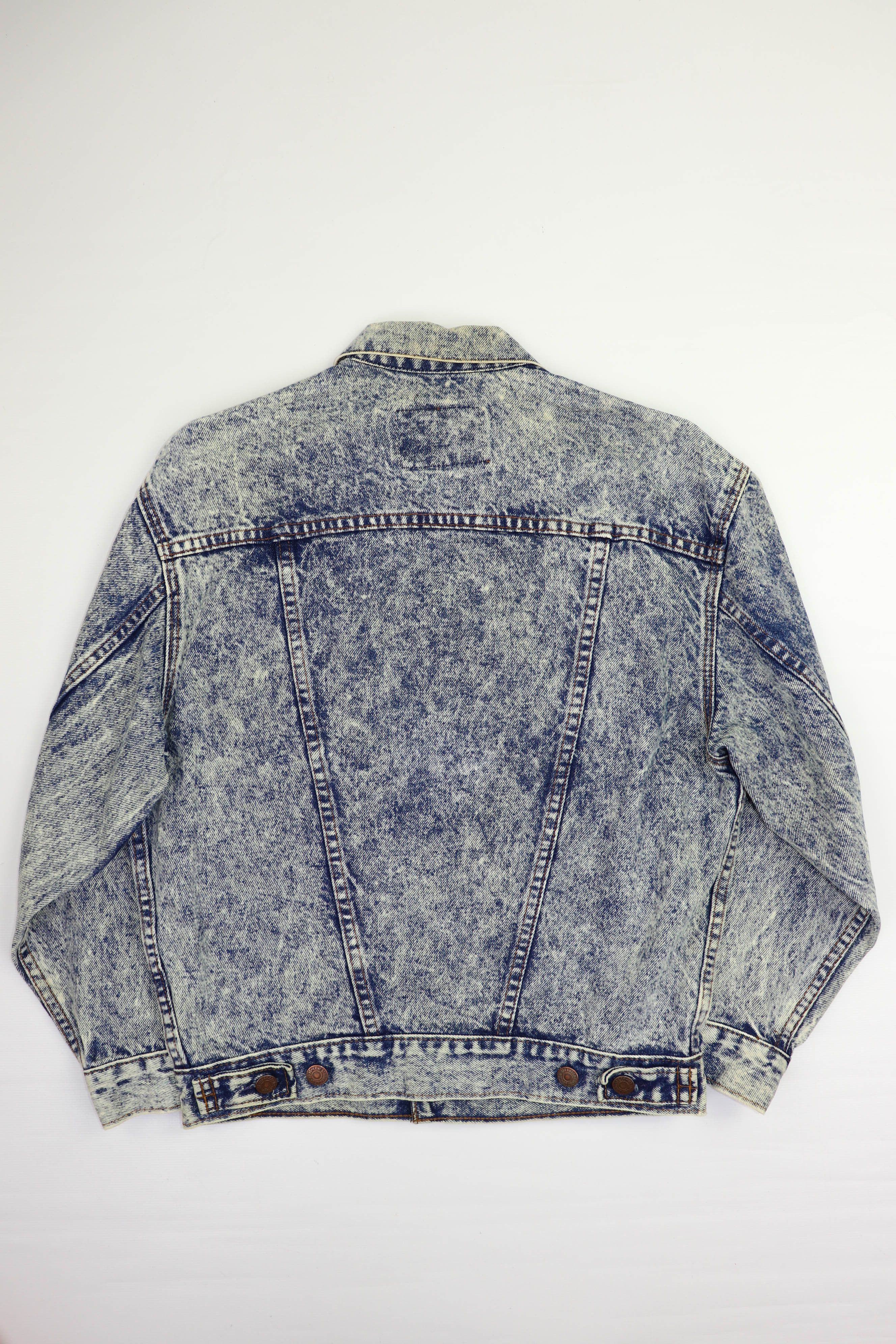 Levi's Levi’s Vintage Made in USA Acid Washed Faded Denim Jacket Size M / US 6-8 / IT 42-44 - 5 Thumbnail