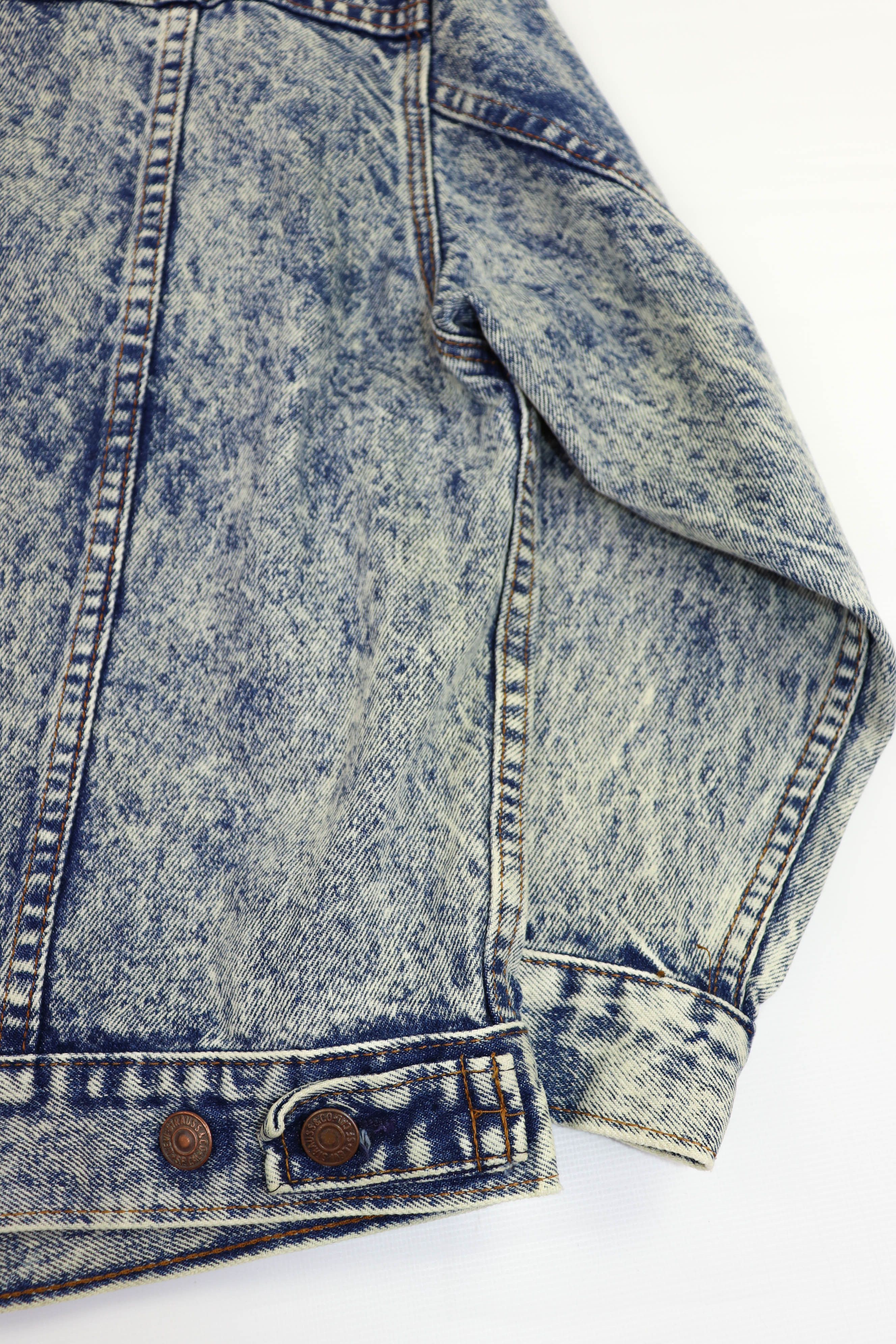 Levi's Levi’s Vintage Made in USA Acid Washed Faded Denim Jacket Size M / US 6-8 / IT 42-44 - 16 Thumbnail