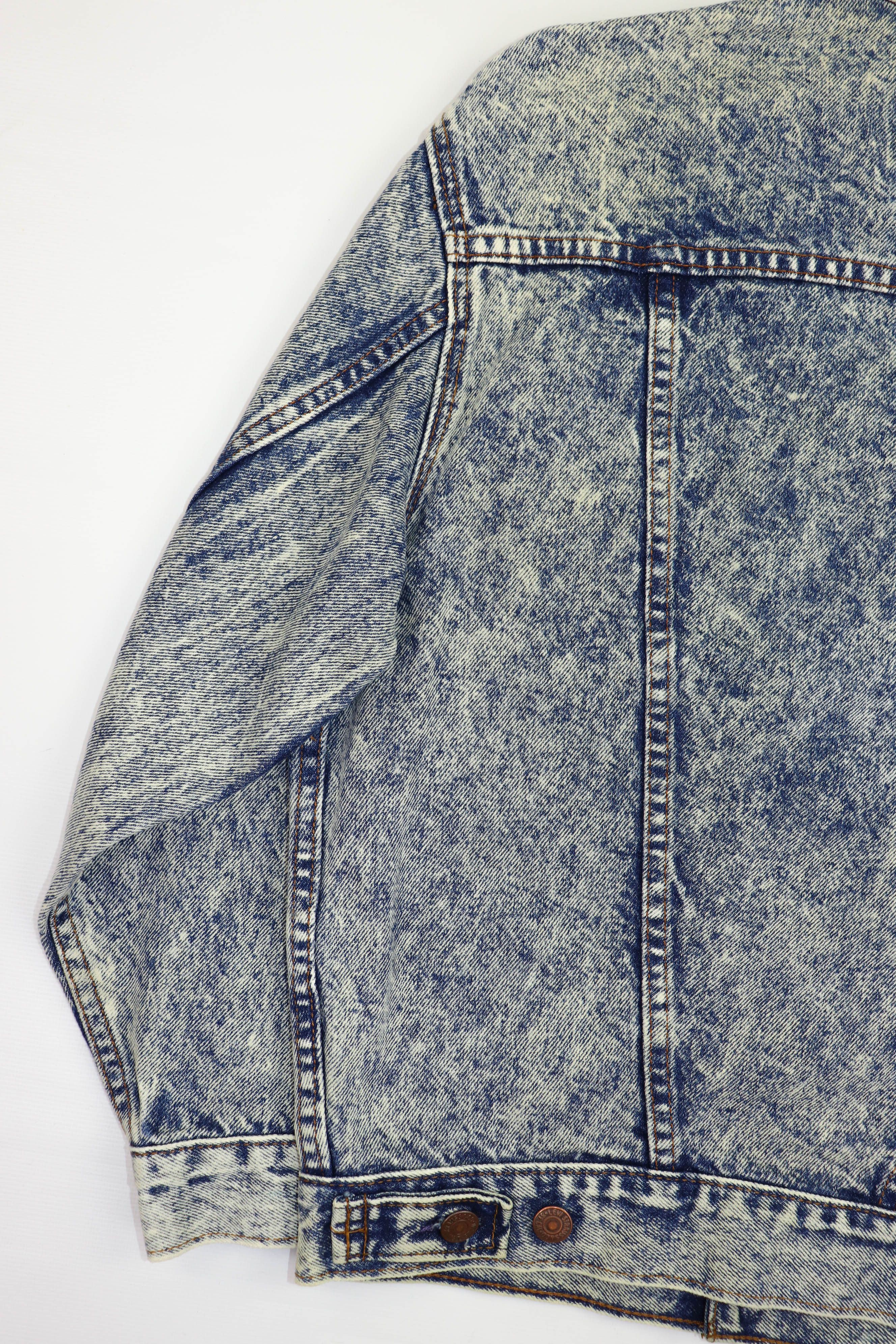 Levi's Levi’s Vintage Made in USA Acid Washed Faded Denim Jacket Size M / US 6-8 / IT 42-44 - 13 Thumbnail