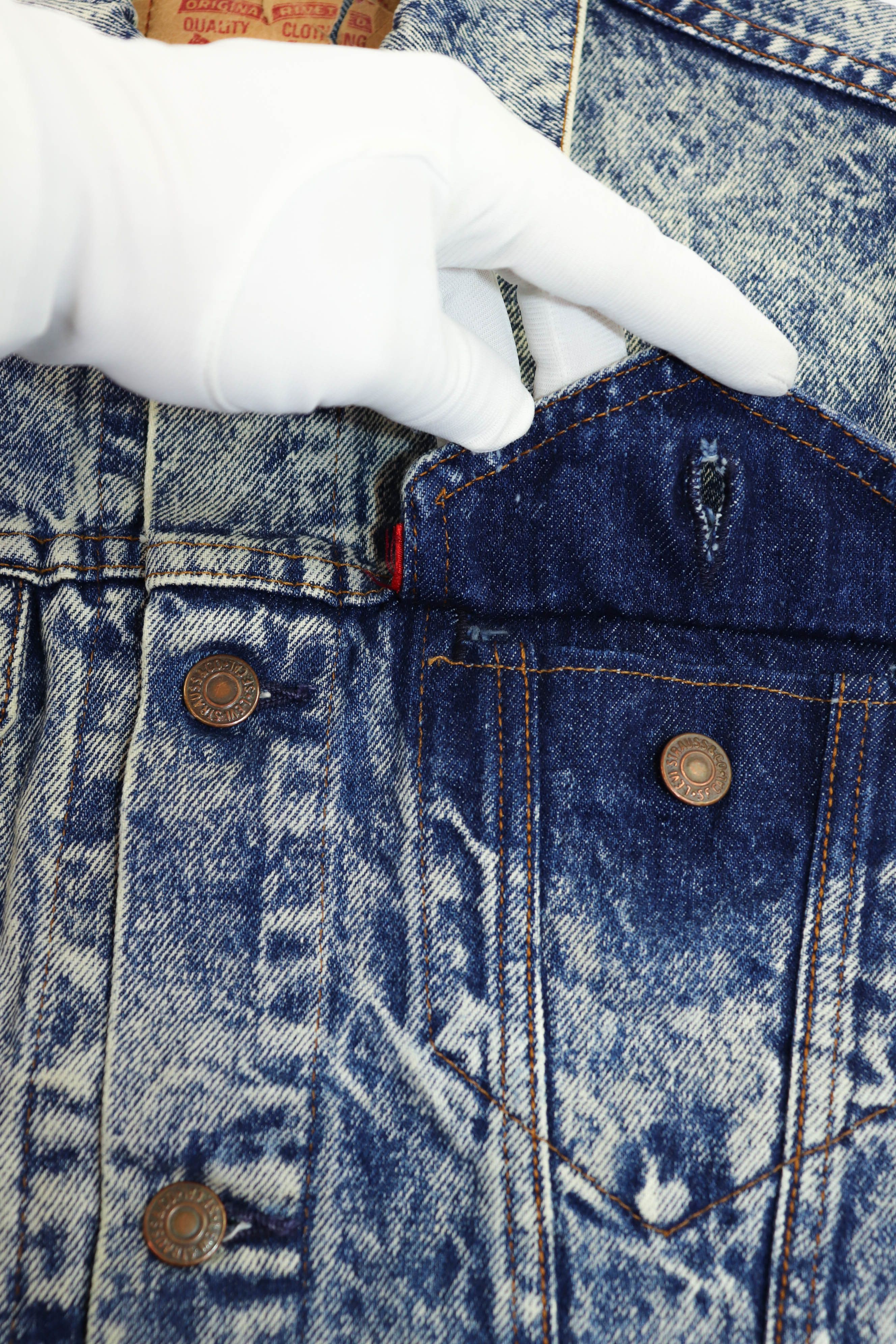 Levi's Levi’s Vintage Made in USA Acid Washed Faded Denim Jacket Size M / US 6-8 / IT 42-44 - 11 Thumbnail